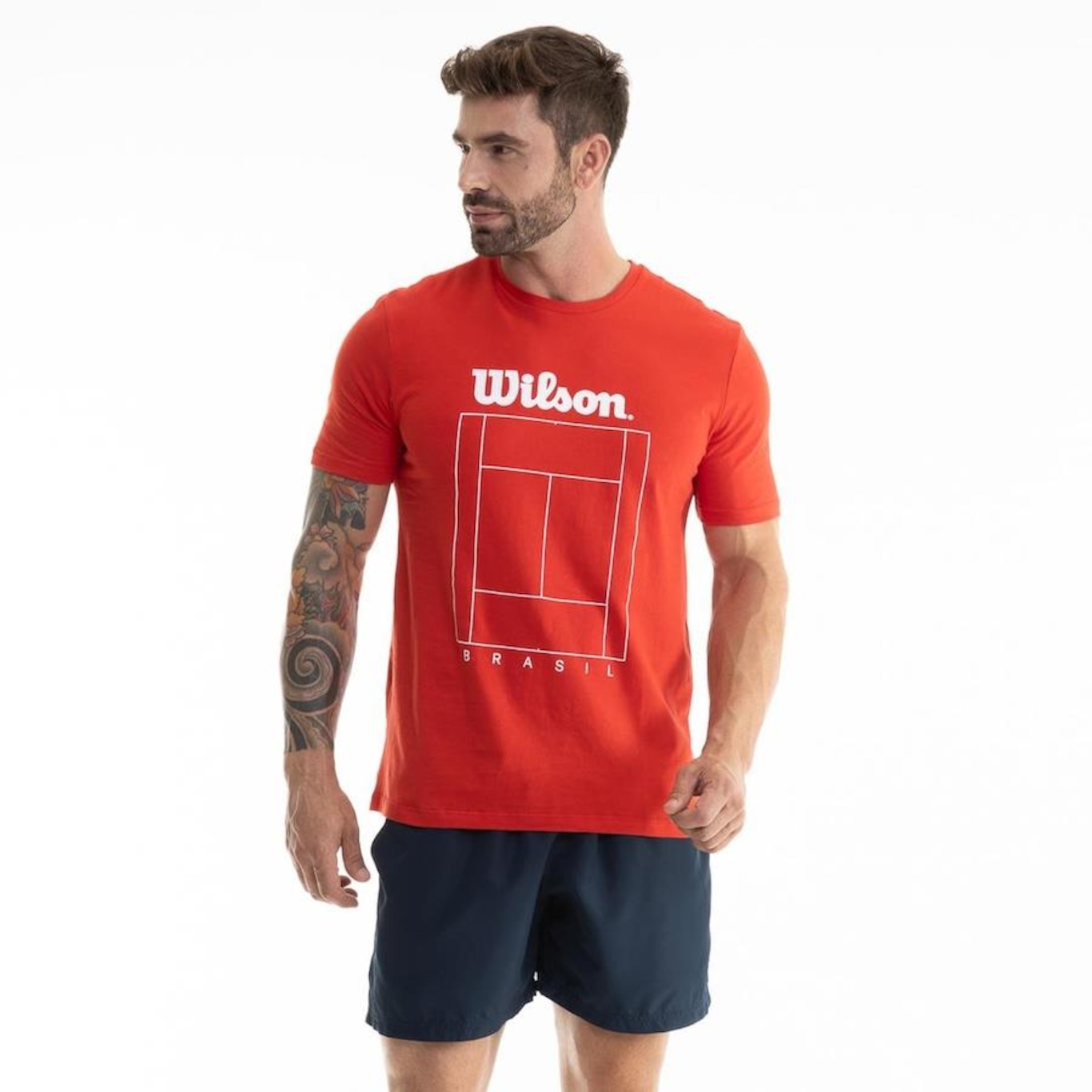 Camiseta Masculina Wilson Tennis Court - Foto 3