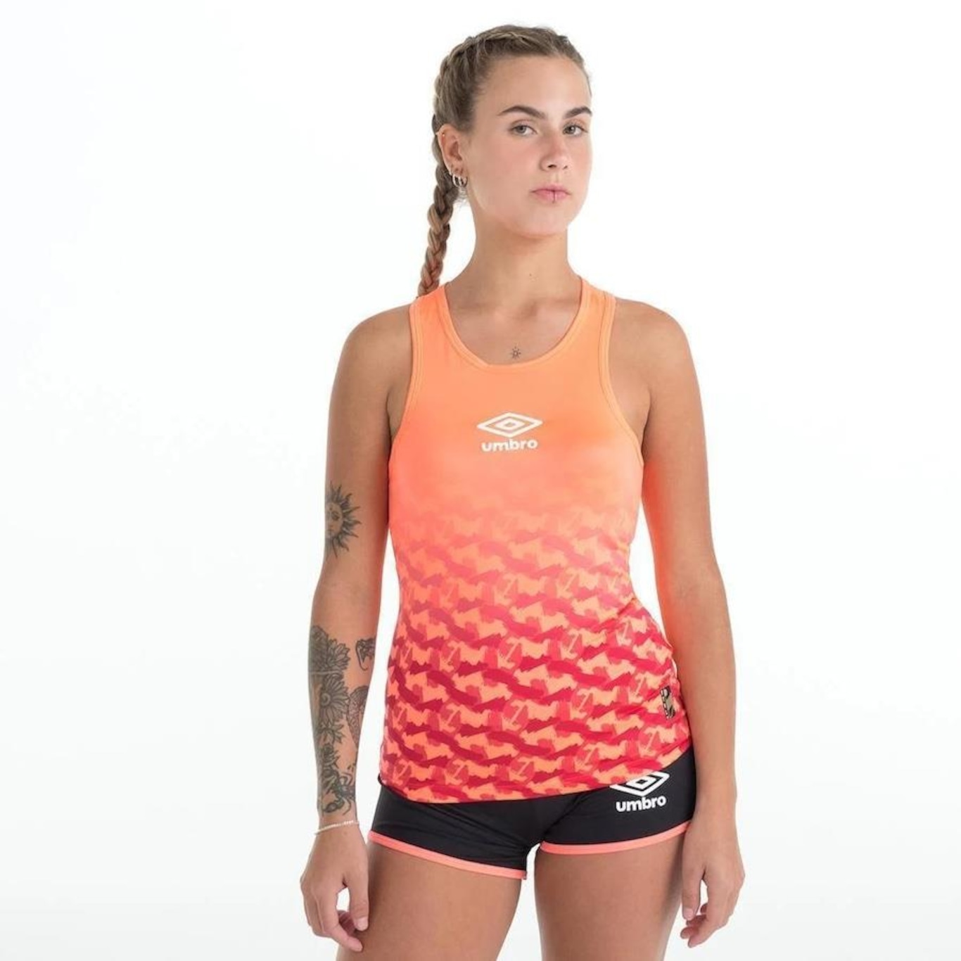 Camiseta Regata Umbro Futevôlei Graphic Camuflage - Feminina - Foto 1