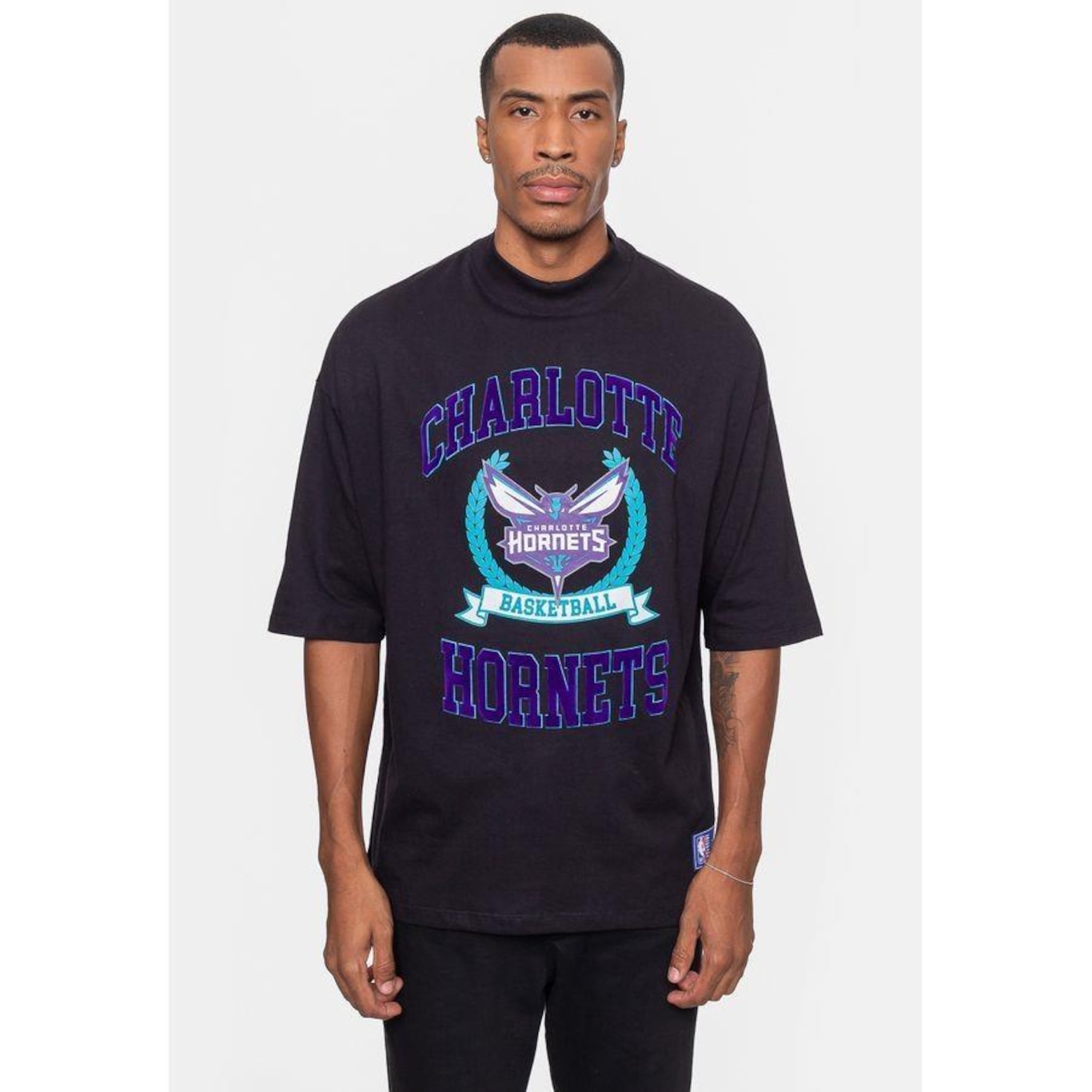 Camiseta Nba Armonial Charlotte Hornets - Masculina - Foto 3