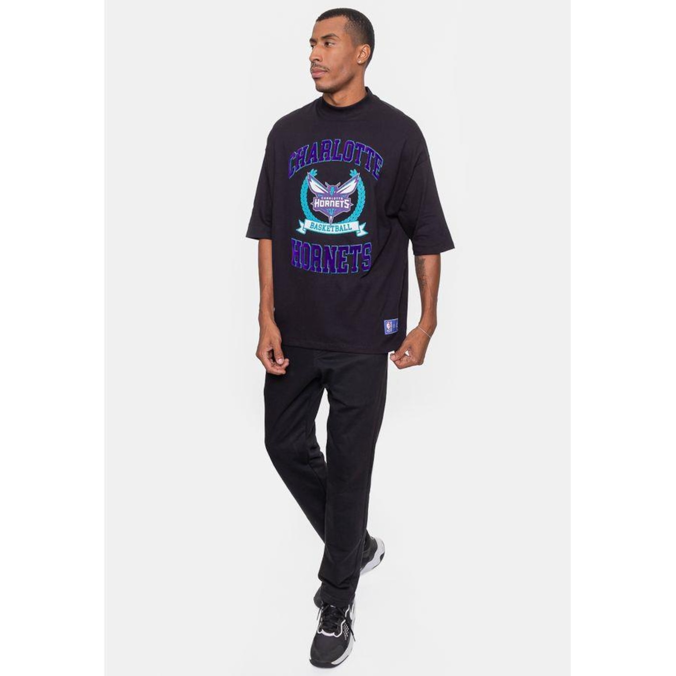 Camiseta Nba Armonial Charlotte Hornets - Masculina - Foto 5