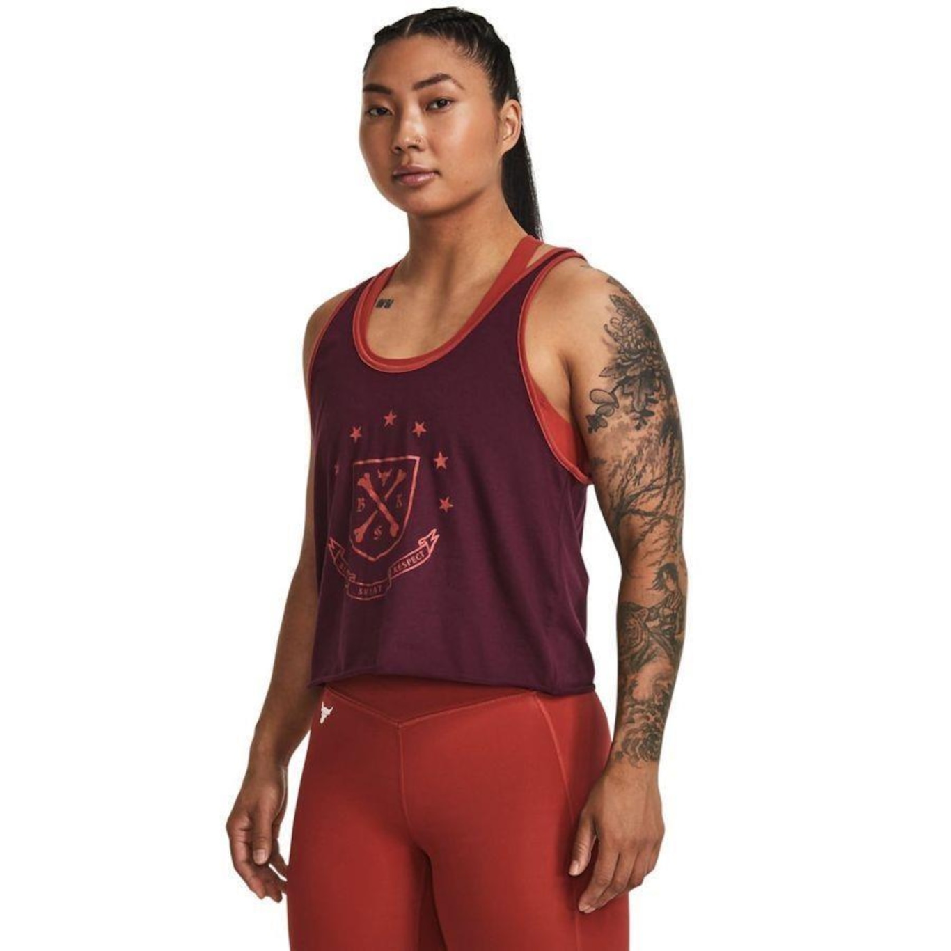 Camiseta Regata de Treino Under Armour Pjt Rck Q3 Arena - Feminina - Foto 4