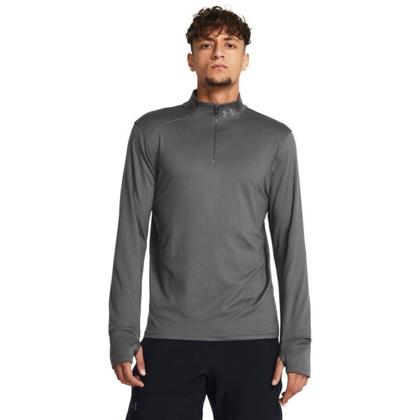 Blusa de Corrida Masculina Under Armour Qualifier Run 1/2 Zip - Under Armour - Foto 1