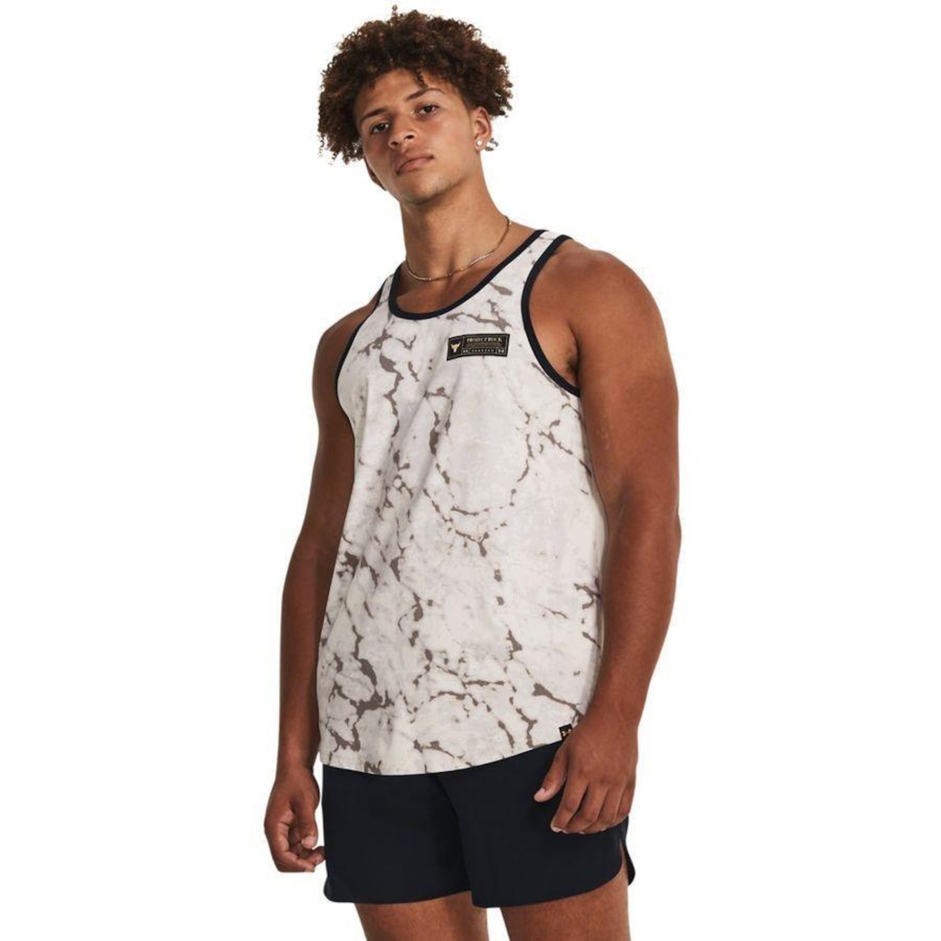 Camiseta Regata de Treino Under Armour Project Rock Isochill - Masculina - Foto 1