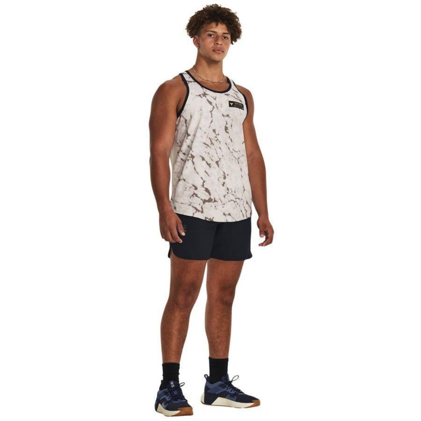 Camiseta Regata de Treino Under Armour Project Rock Isochill - Masculina - Foto 4