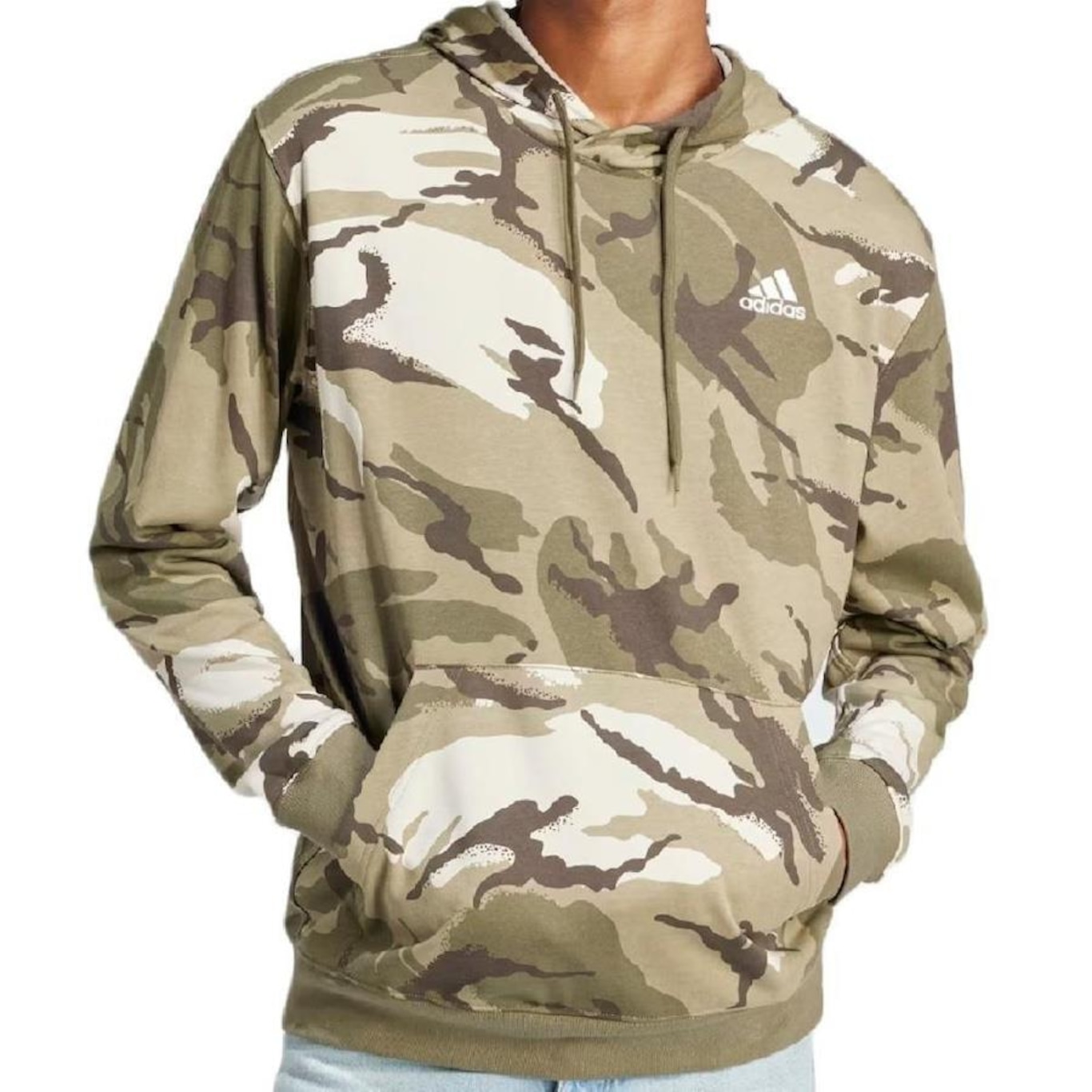 Blusão de Moletom adidas Camuflado Seasonal - Masculino - Foto 1