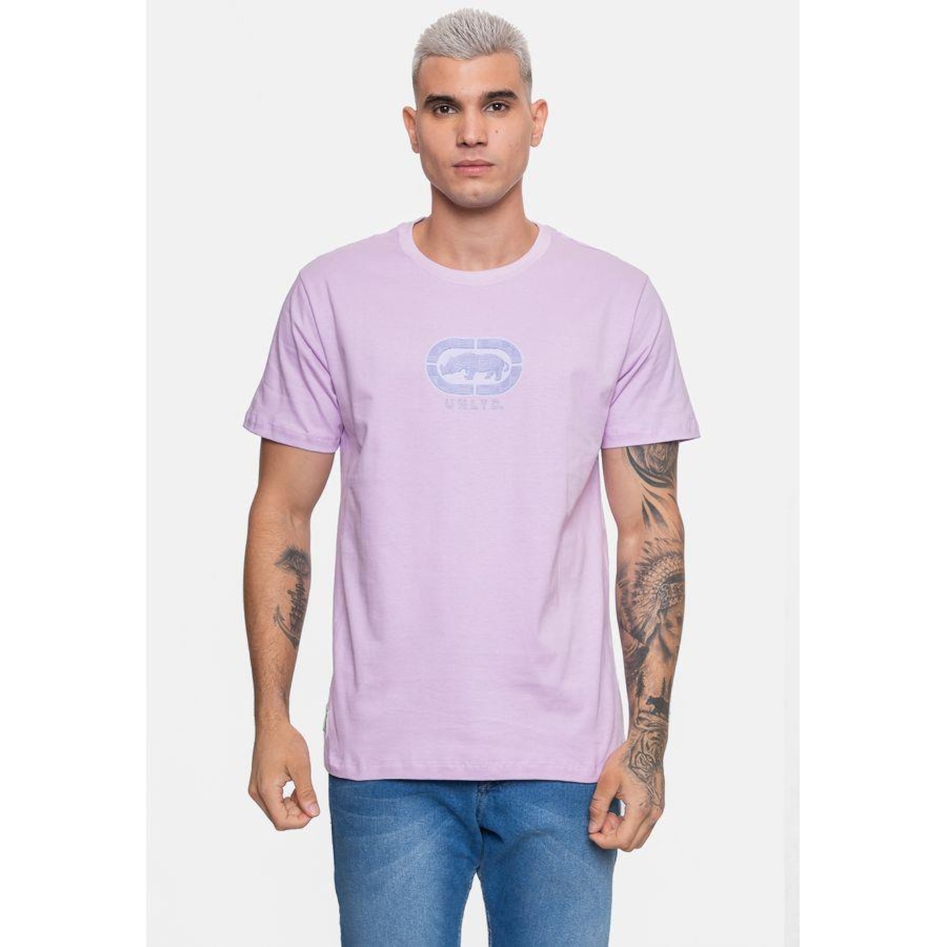 Camiseta Ecko Grid Branding Gentle - Masculina - Foto 1