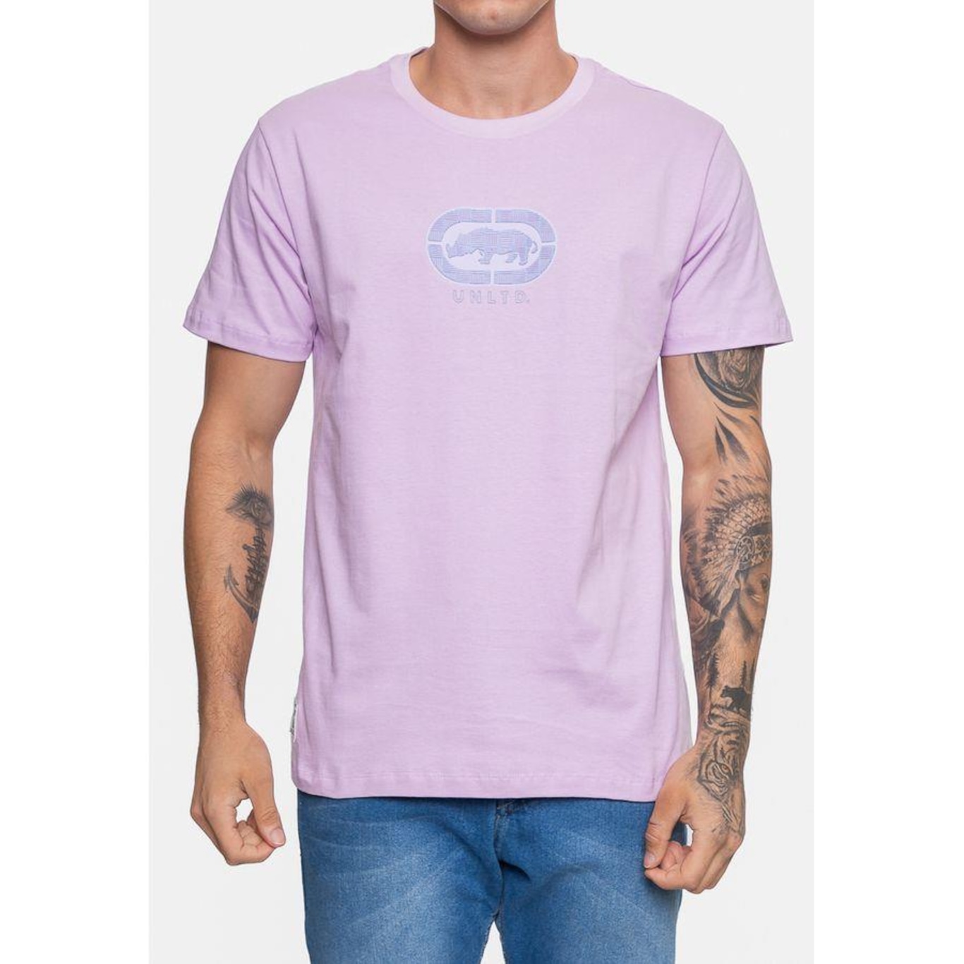 Camiseta Ecko Grid Branding Gentle - Masculina - Foto 3