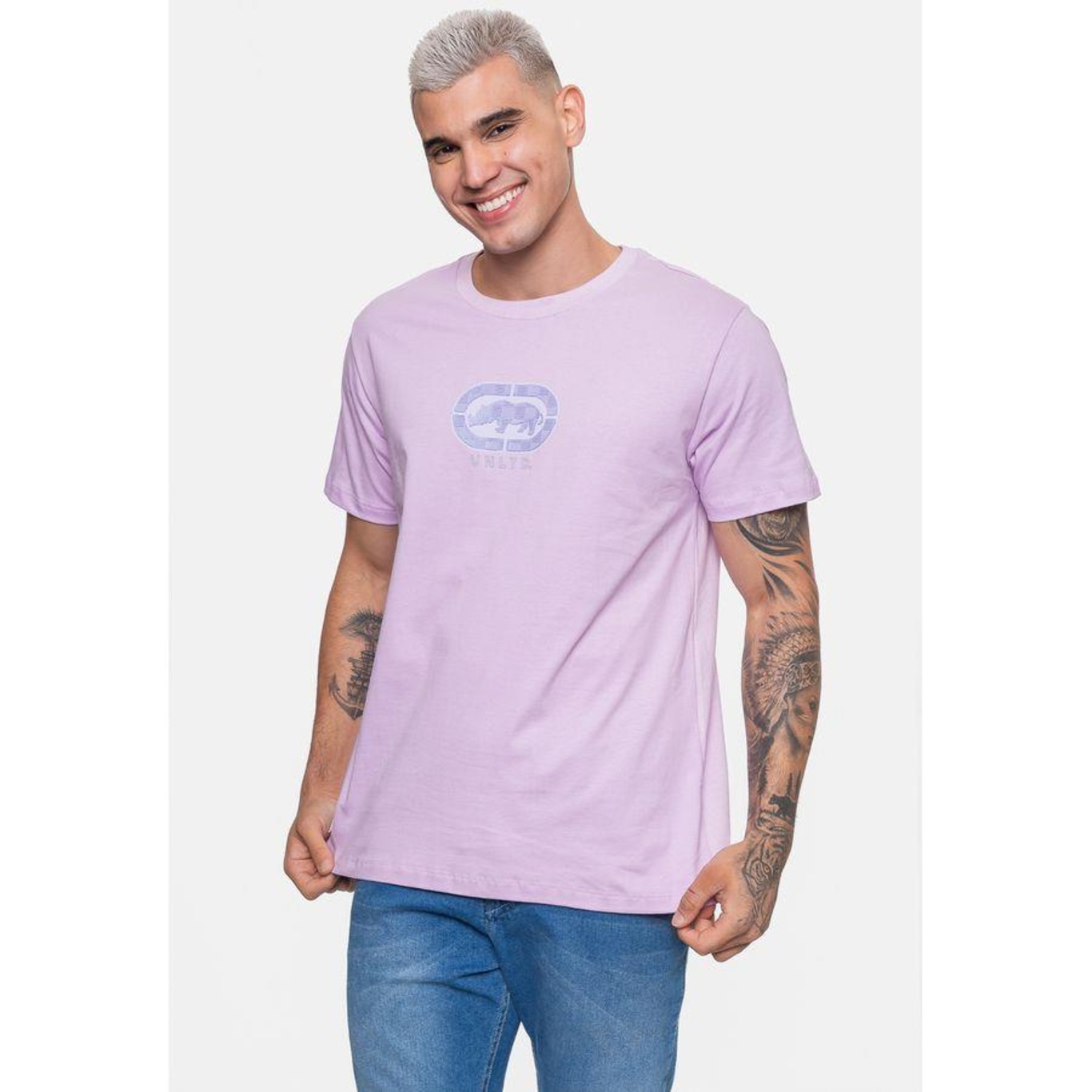 Camiseta Ecko Grid Branding Gentle - Masculina - Foto 4