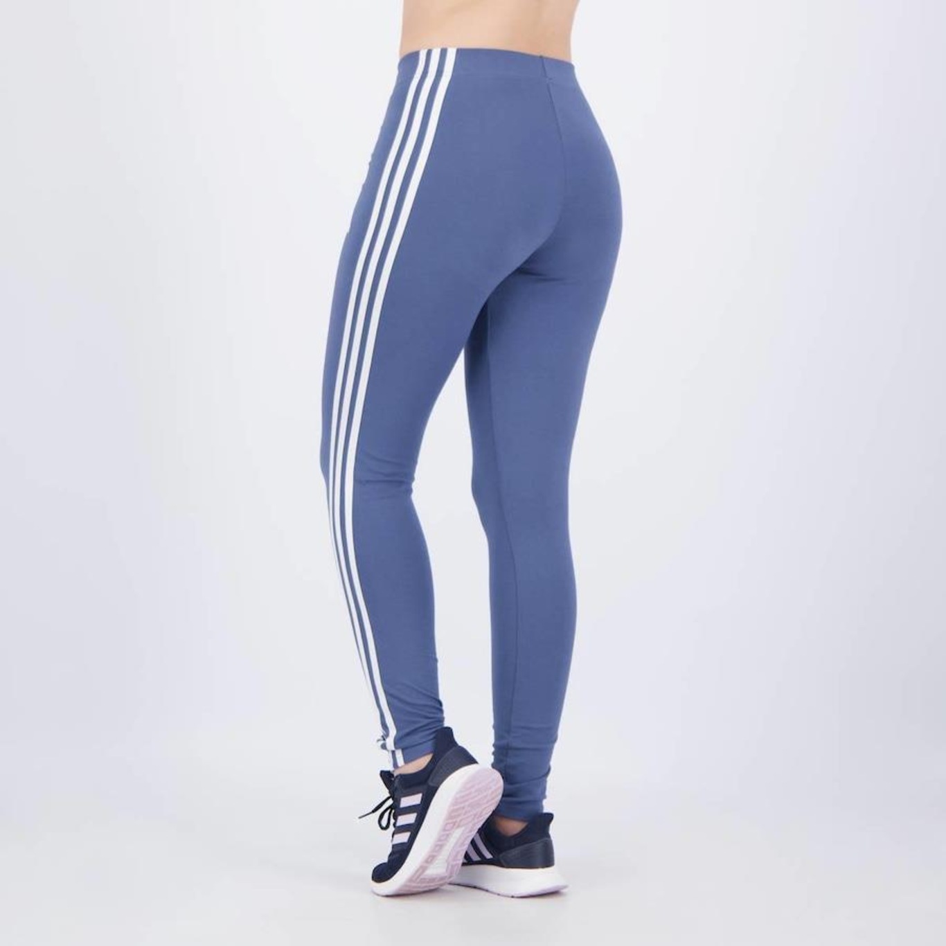 Calça Legging adidas Future Icons Três Listras - Feminina - Foto 3