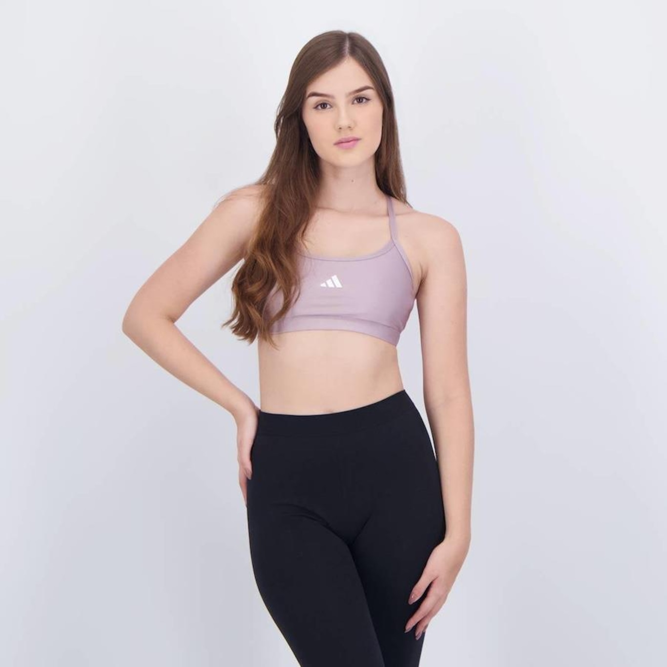 Top Fitness adidas Latin Fit Solid - Feminino - Foto 1