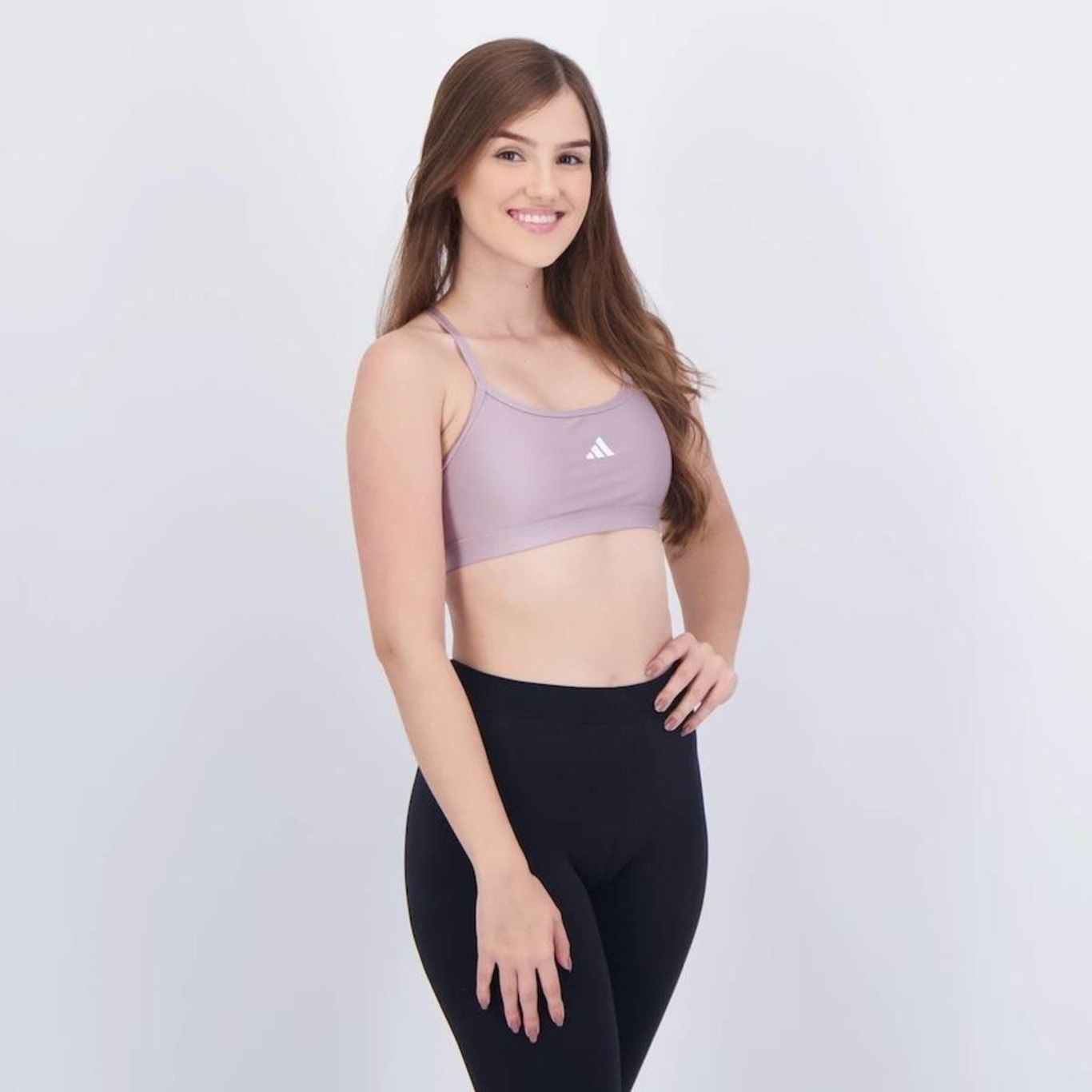 Top Fitness adidas Latin Fit Solid - Feminino - Foto 2