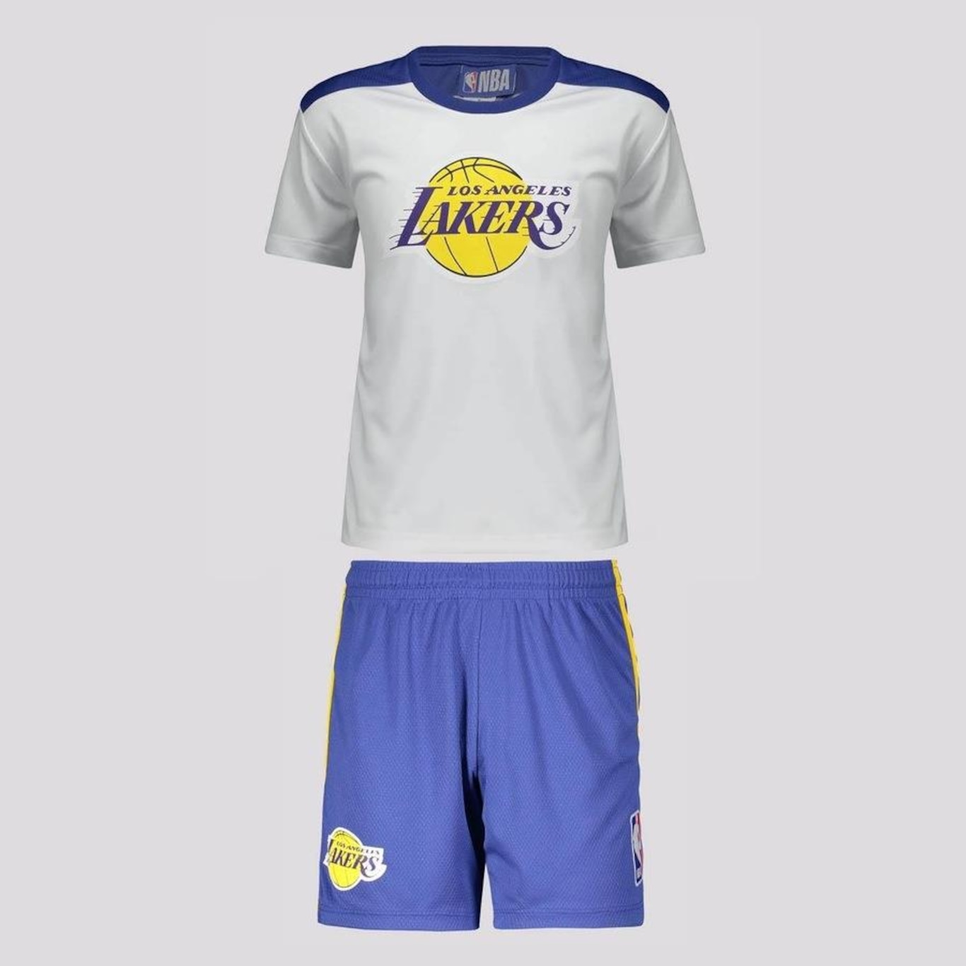 Kit Camiseta Nba Los Angeles Lakers - Infantil - Foto 1