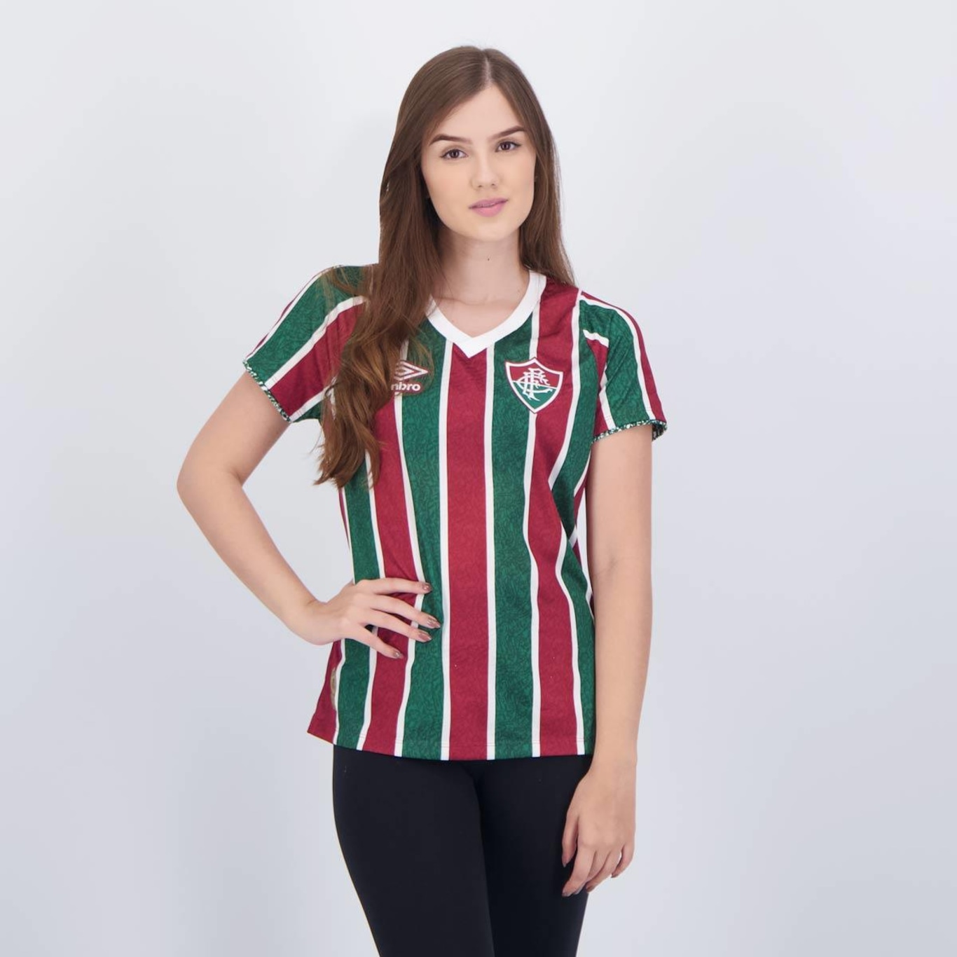 Camisa do Fluminense I 2024 Umbro - Feminina - Foto 1