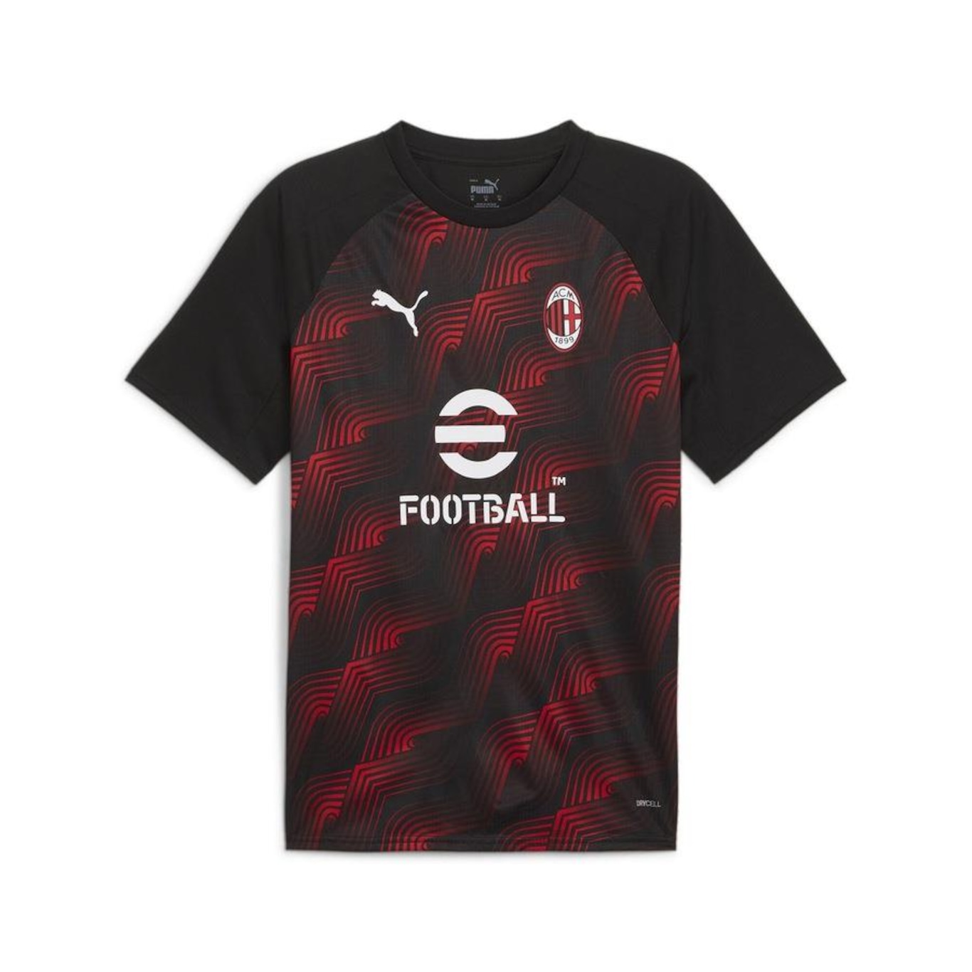 Camisa Pré-Jogo Ac Milan Puma - Masculina - Foto 6