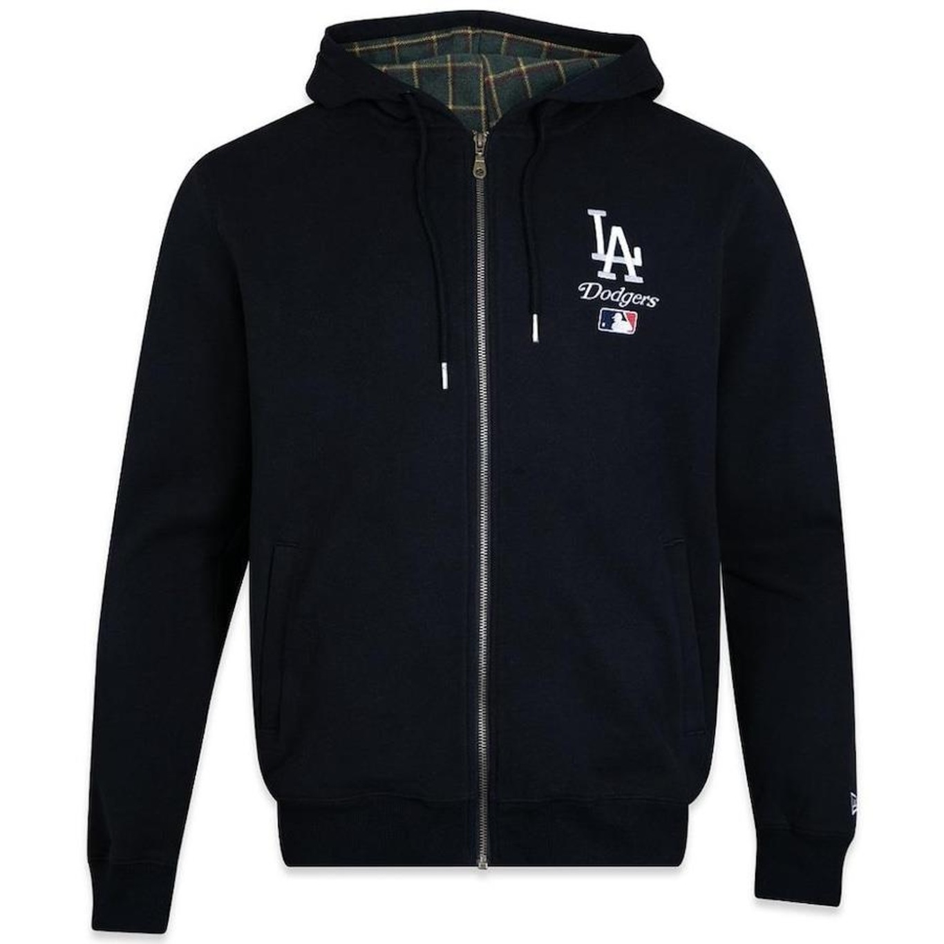 Jaqueta de Moletom com Capuz New Era Los Angeles Dodgers Genuine - Masculina - Foto 1