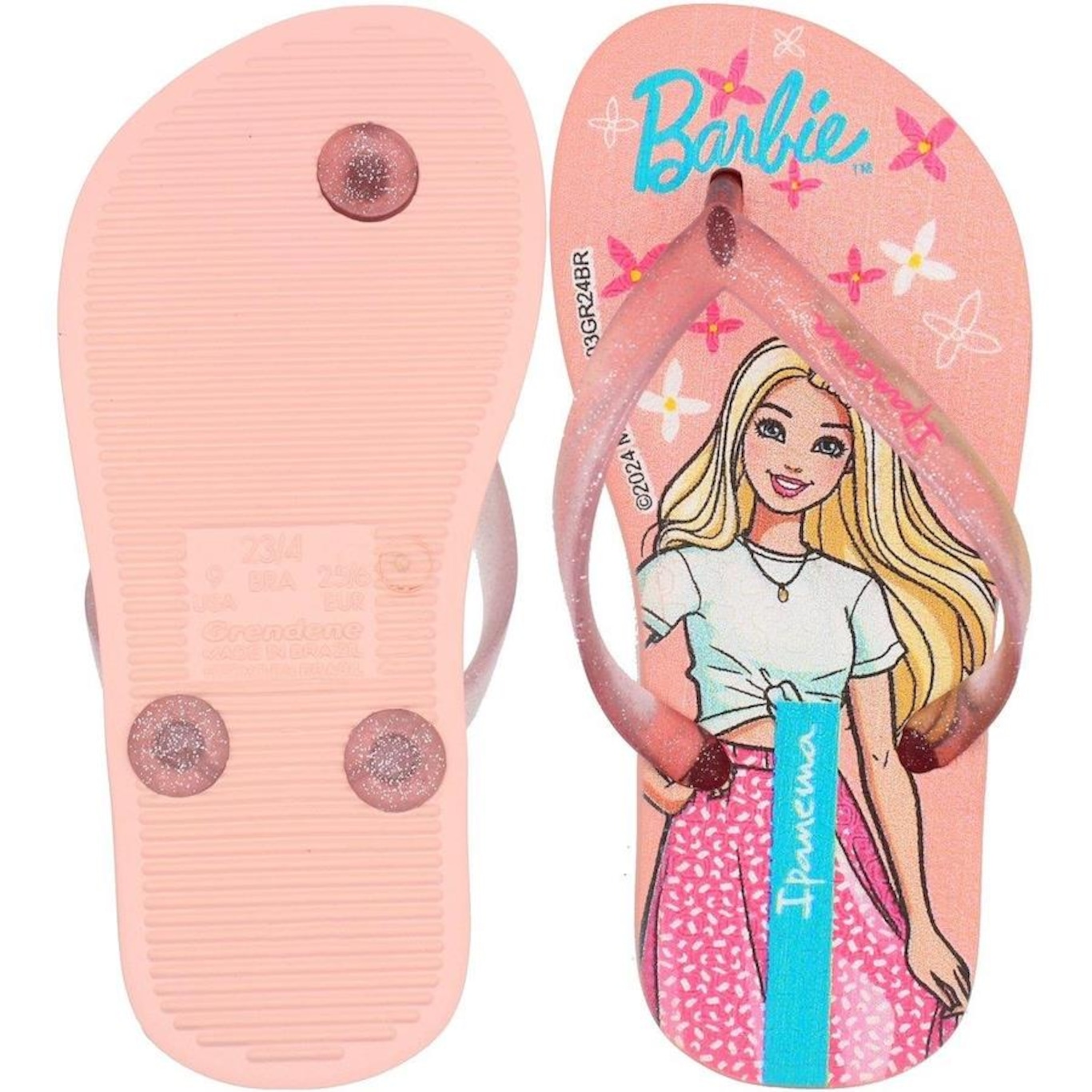 Chinelo Ipanema Barbie Encanto Tira Cristal - Infantil - Foto 3