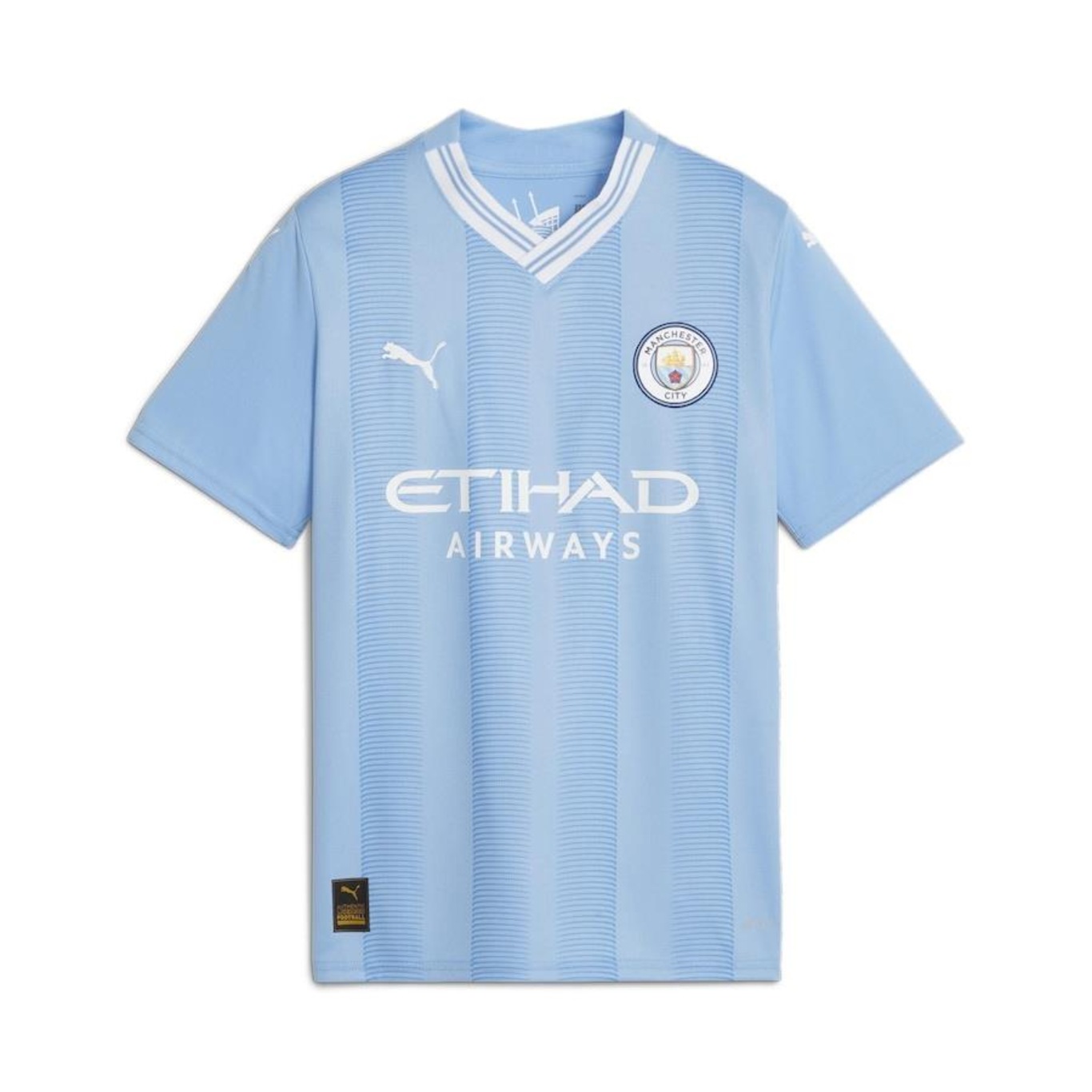 Camisa Manchester City 23/24 Home Jersey Puma - Infantil - Foto 4