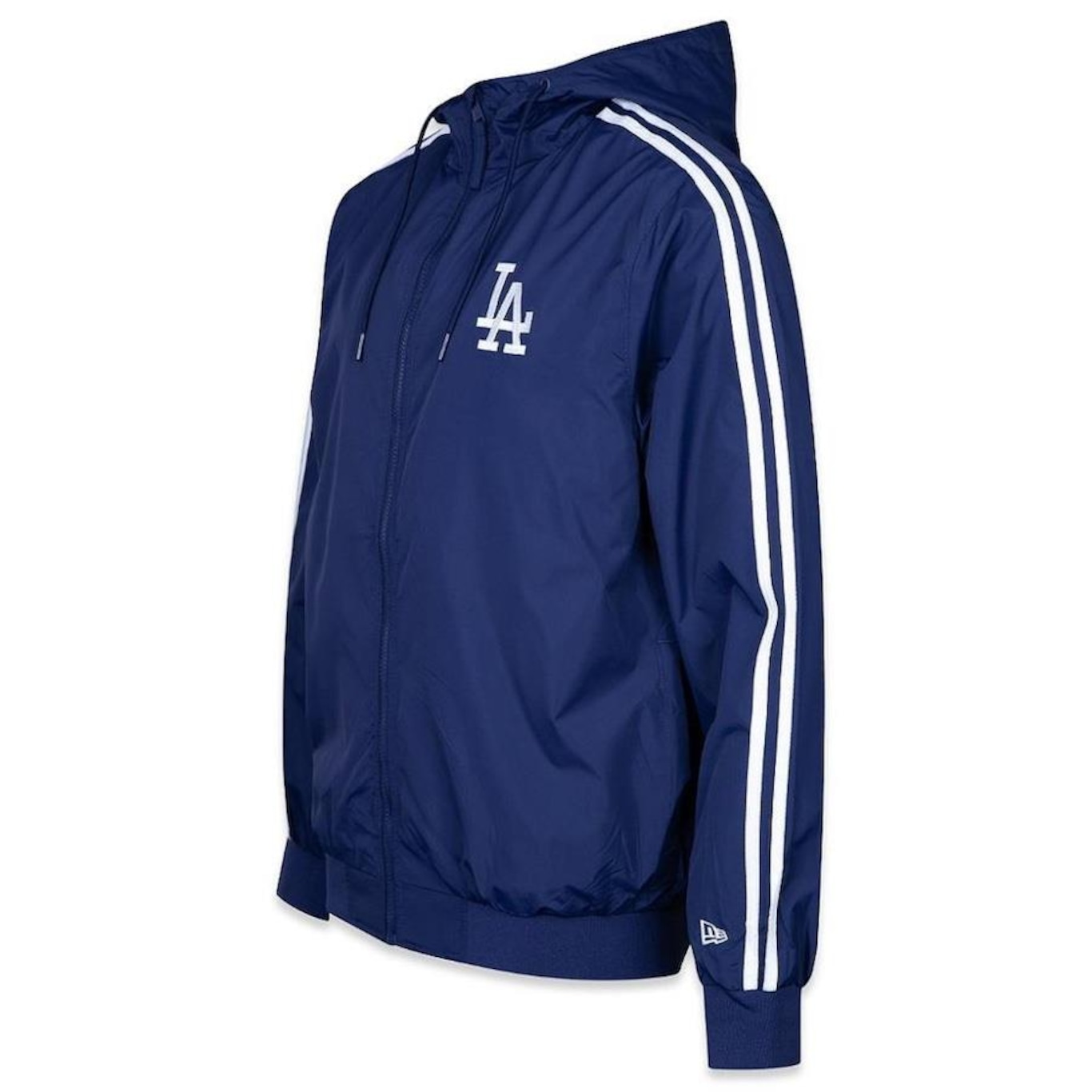 Jaqueta Corta Vento com Capuz New Era Los Angeles Dodgers Hiphop - Masculina - Foto 2