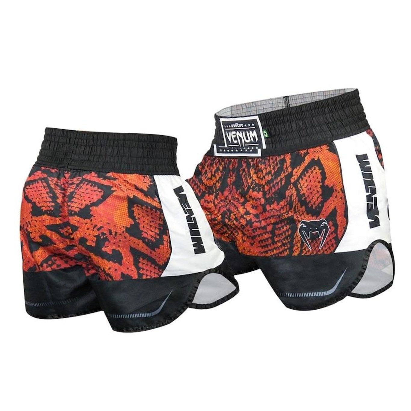 Short Muay Thai Venum Amazonia Performance Red Unissex - Foto 1