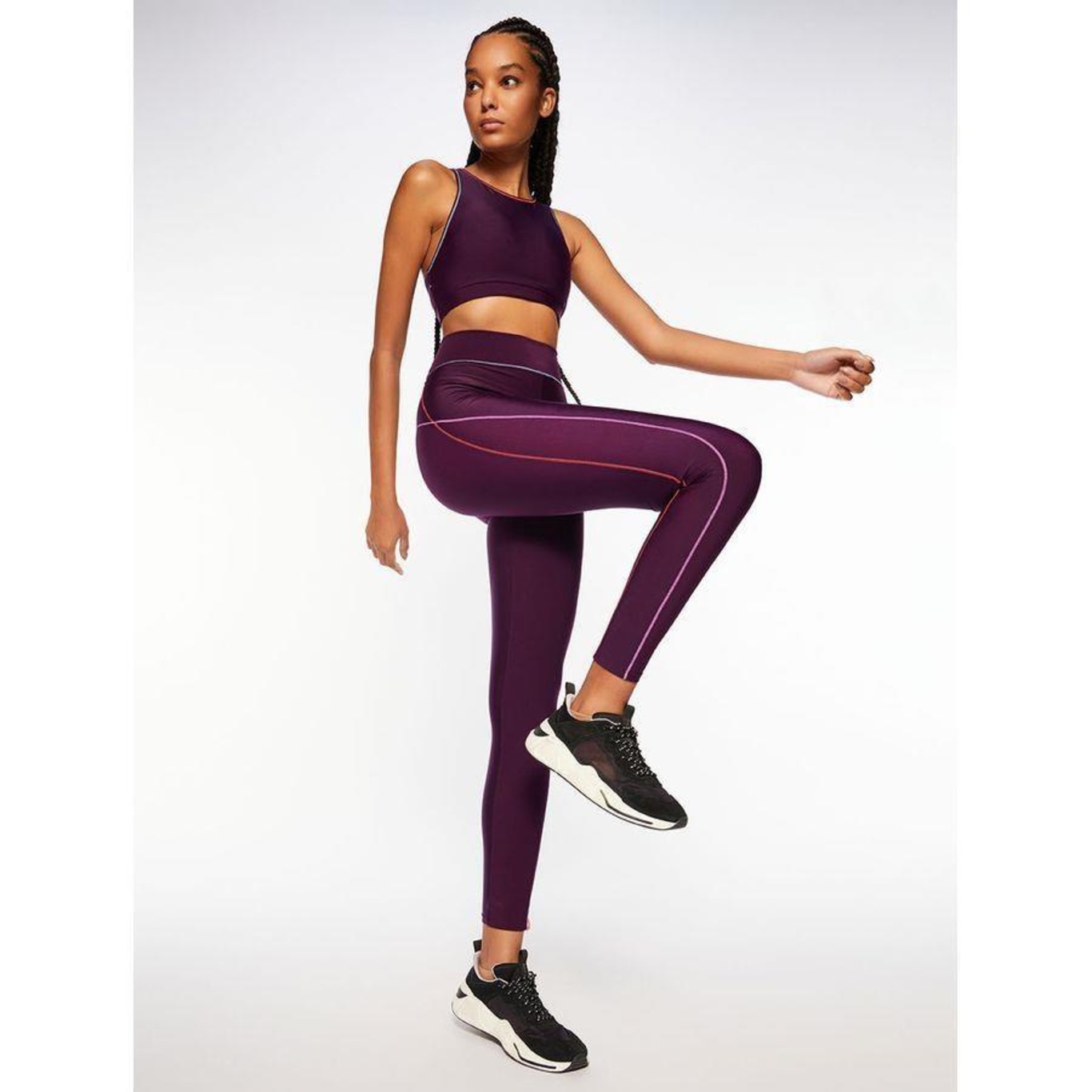 Calça Legging Bodyforsure Lisa 360 Lightspeed - Feminina - Foto 1