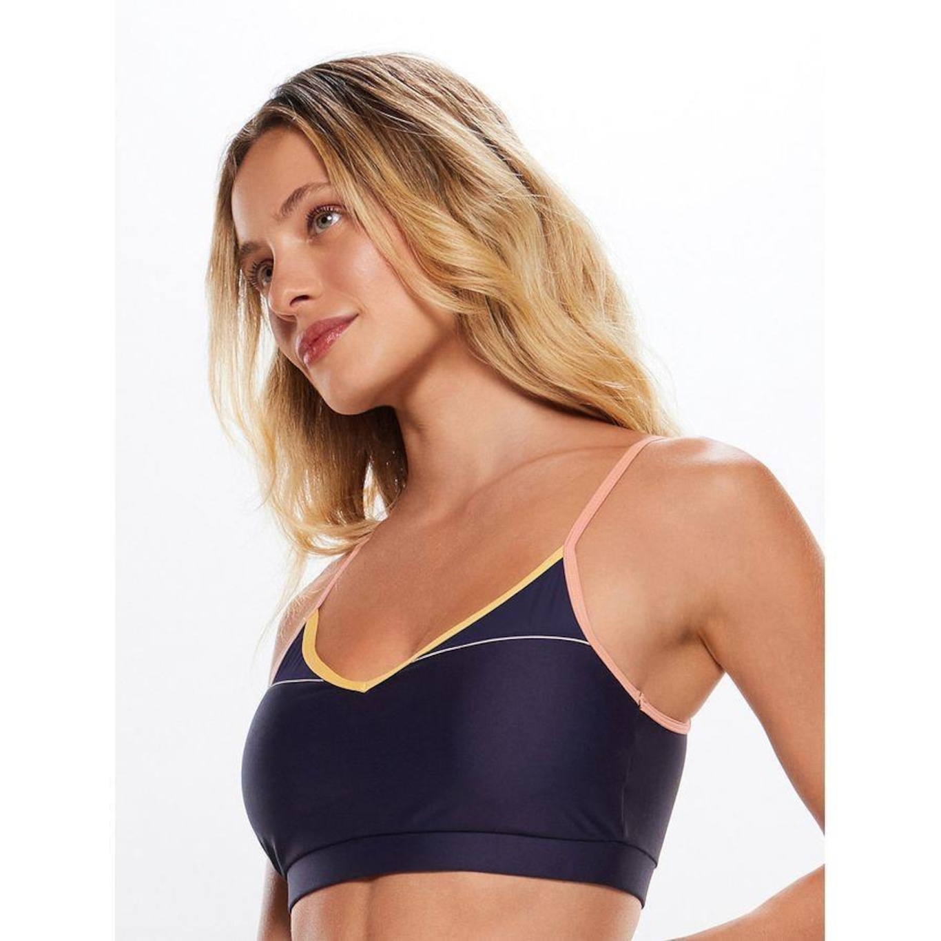 Top Bodyforsure Alça Reta Liso Zip - Feminino - Foto 4