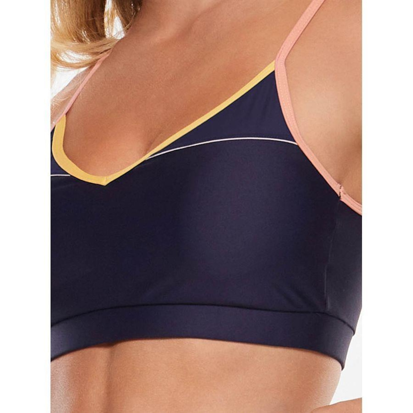 Top Bodyforsure Alça Reta Liso Zip - Feminino - Foto 5