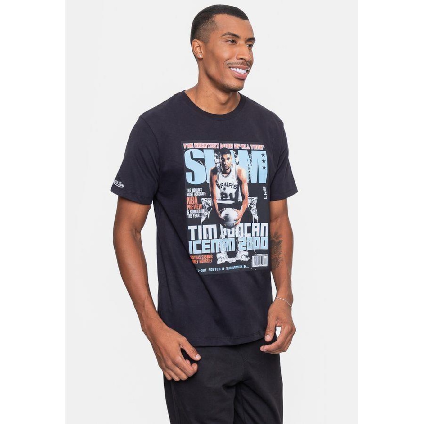 Camiseta Mitchell & Ness Nba Slam Tim Duncan San Antonio Spurs - Masculina - Foto 2