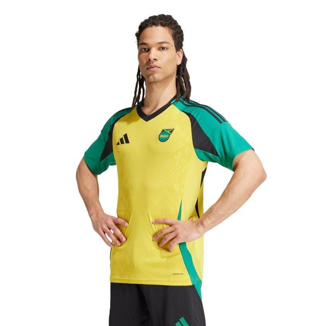 Camisa 1 da Jamaica 24 adidas - Masculina - Foto 2