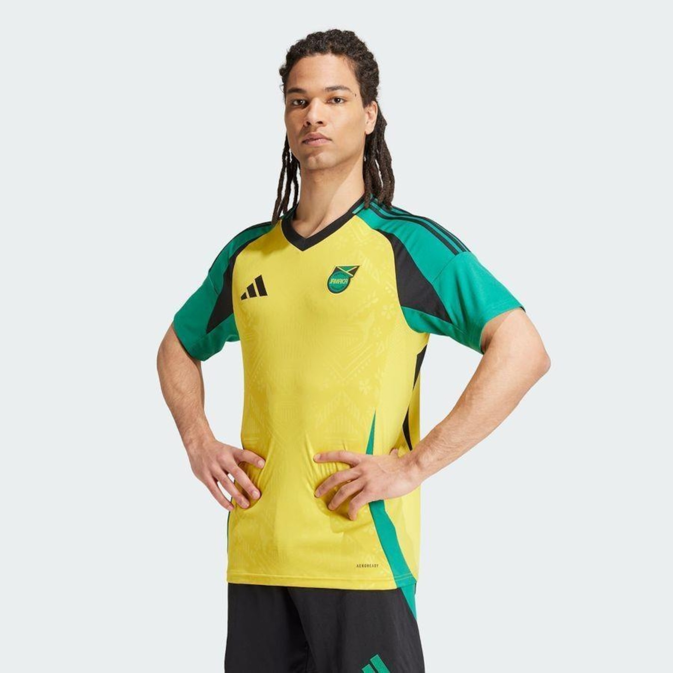 Camisa 1 da Jamaica 24 adidas - Masculina - Foto 3