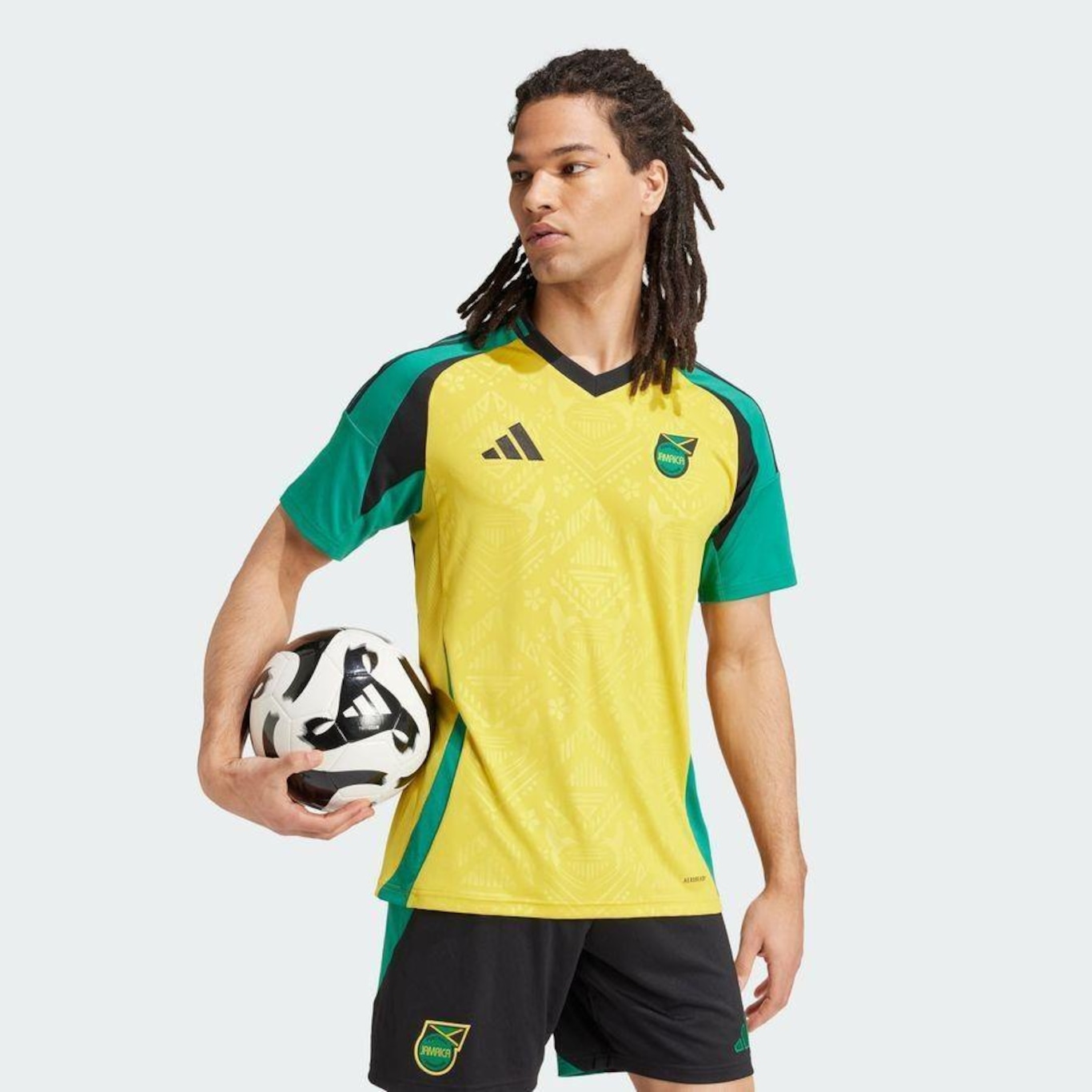 Camisa 1 da Jamaica 24 adidas - Masculina - Foto 6