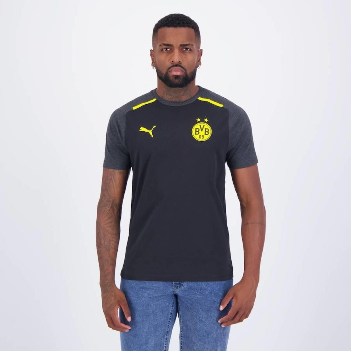 Camisa do Borussia Dortmund Puma Casual - Masculina - Foto 1