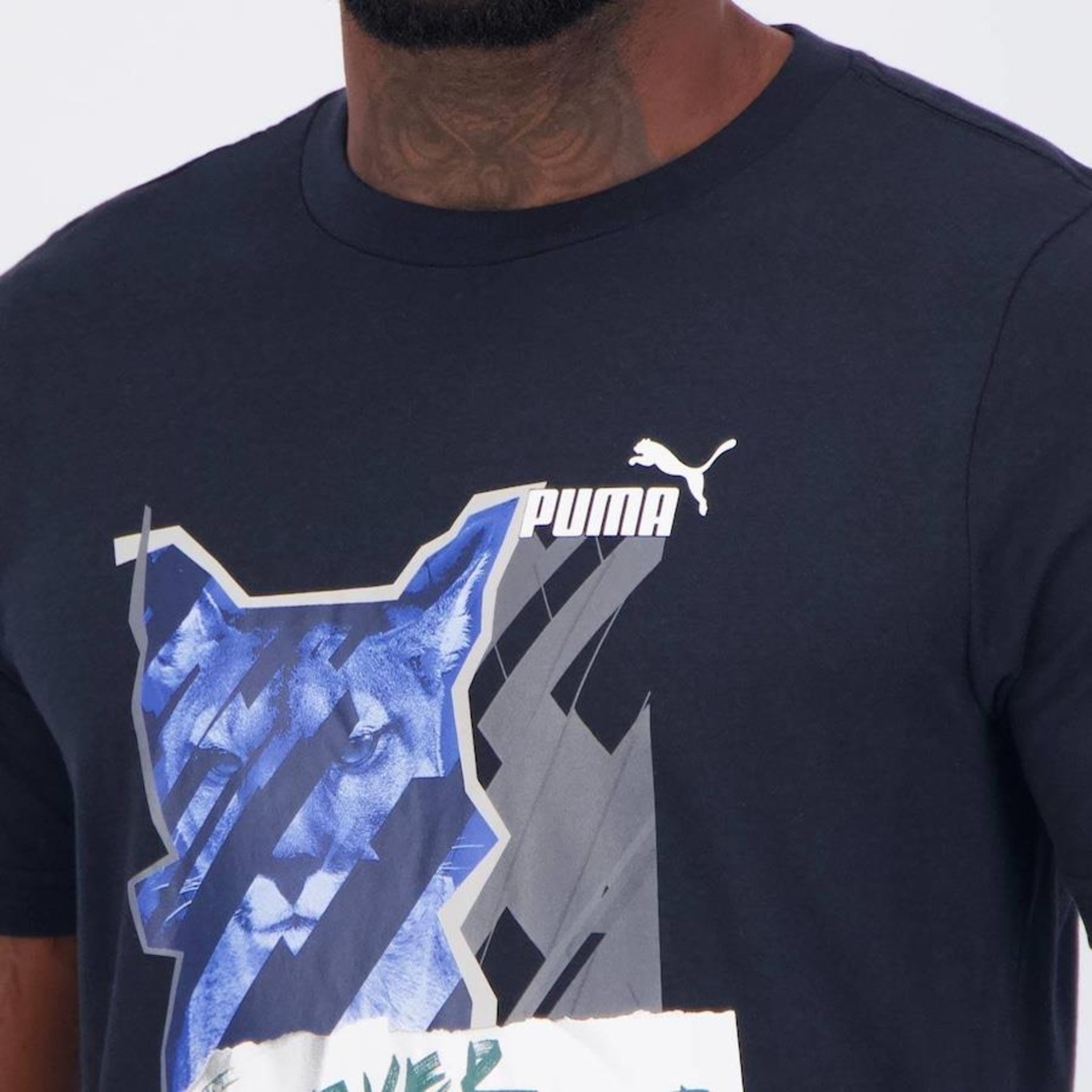 Camiseta Puma Graphics Photoprint Cat - Masculina - Foto 5