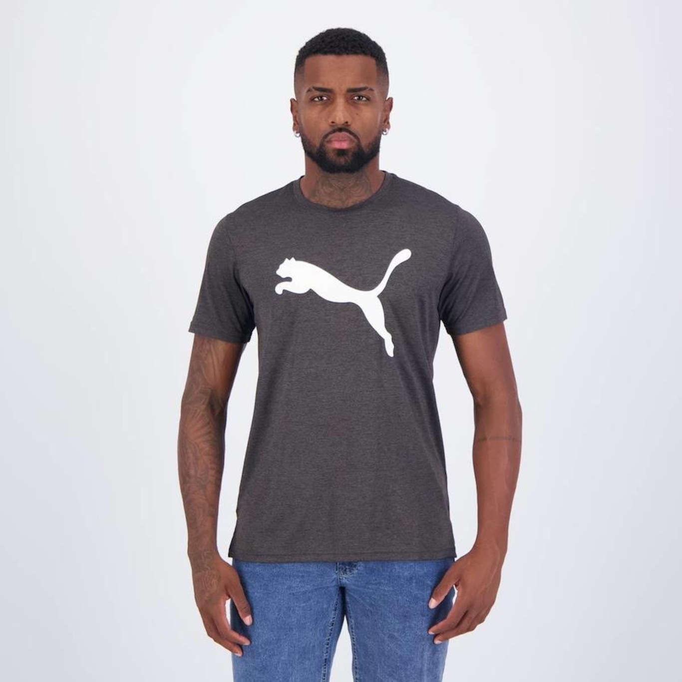 Camiseta Puma Favorite Heather Cat - Masculina - Foto 1