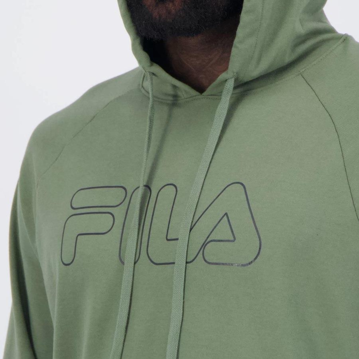 Blusão de Moletom com Capuz Fila Letter Outline - Masculino - Foto 5