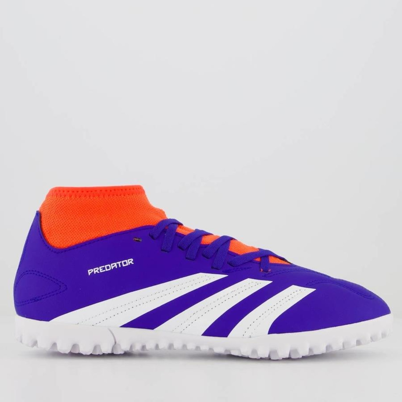 Chuteira Society adidas Predator Club Sock Tf - Adulto - Foto 1