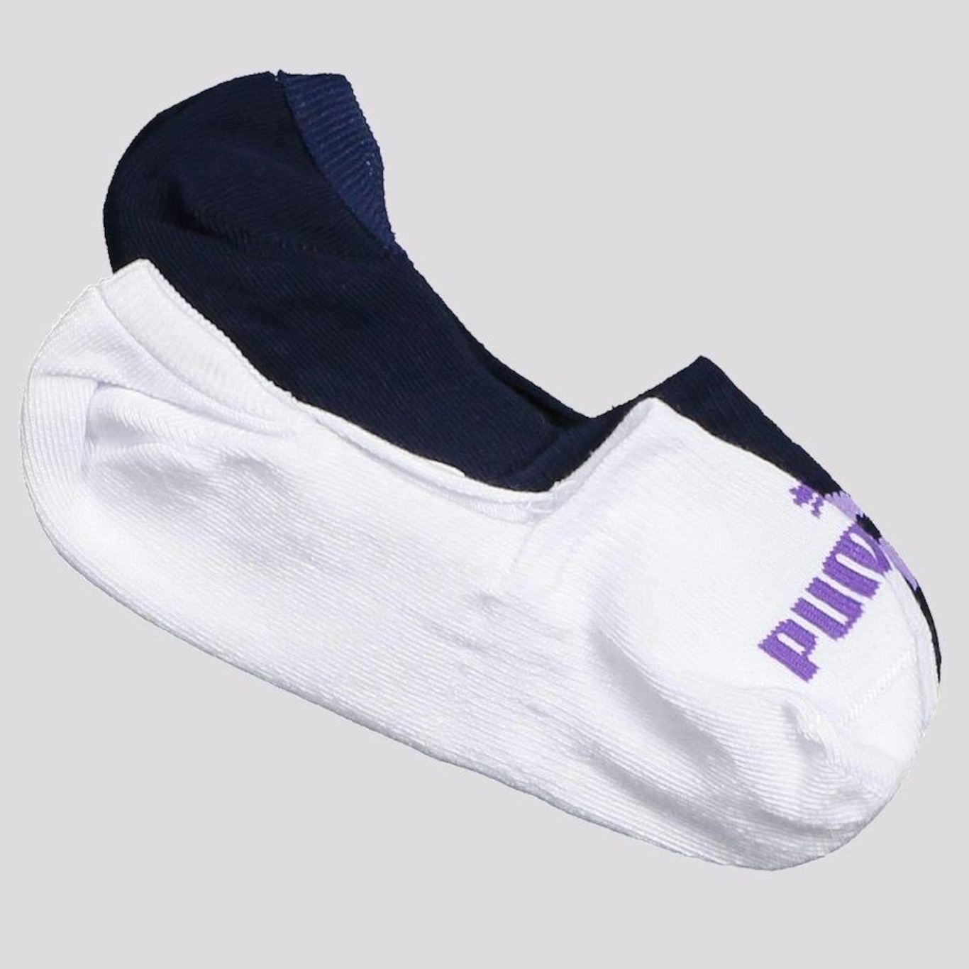 Kit Meia Puma Invisível - 2 Pares - Feminino - Foto 1