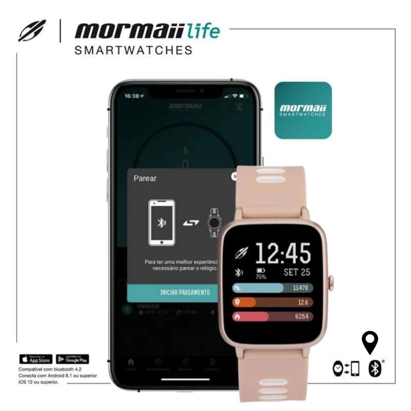 Relógio Smartchwatch Mormaii Life GPS Touchscreen - Unissex - Foto 4