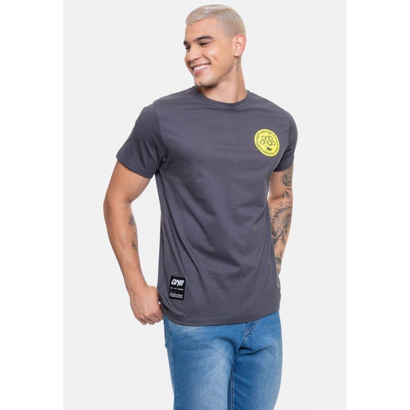 Camiseta Onbongo Grafite - Masculina - Foto 2