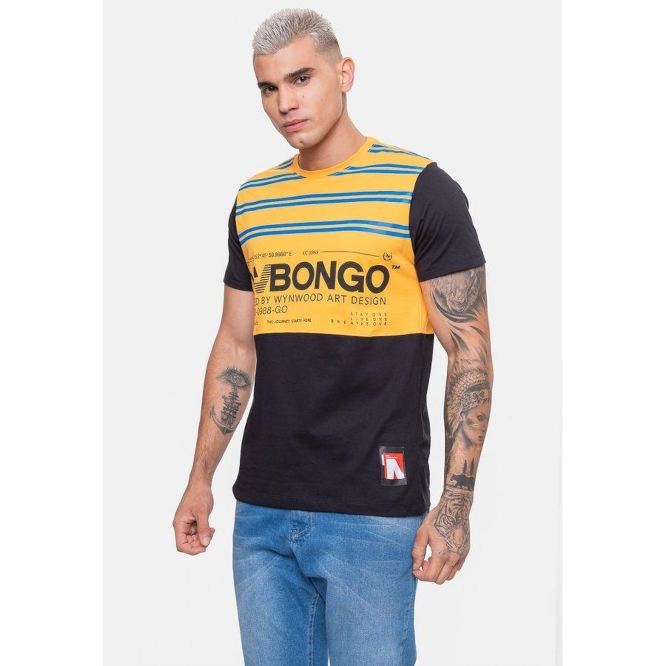 Camiseta Onbongo Here - Masculina - Foto 4