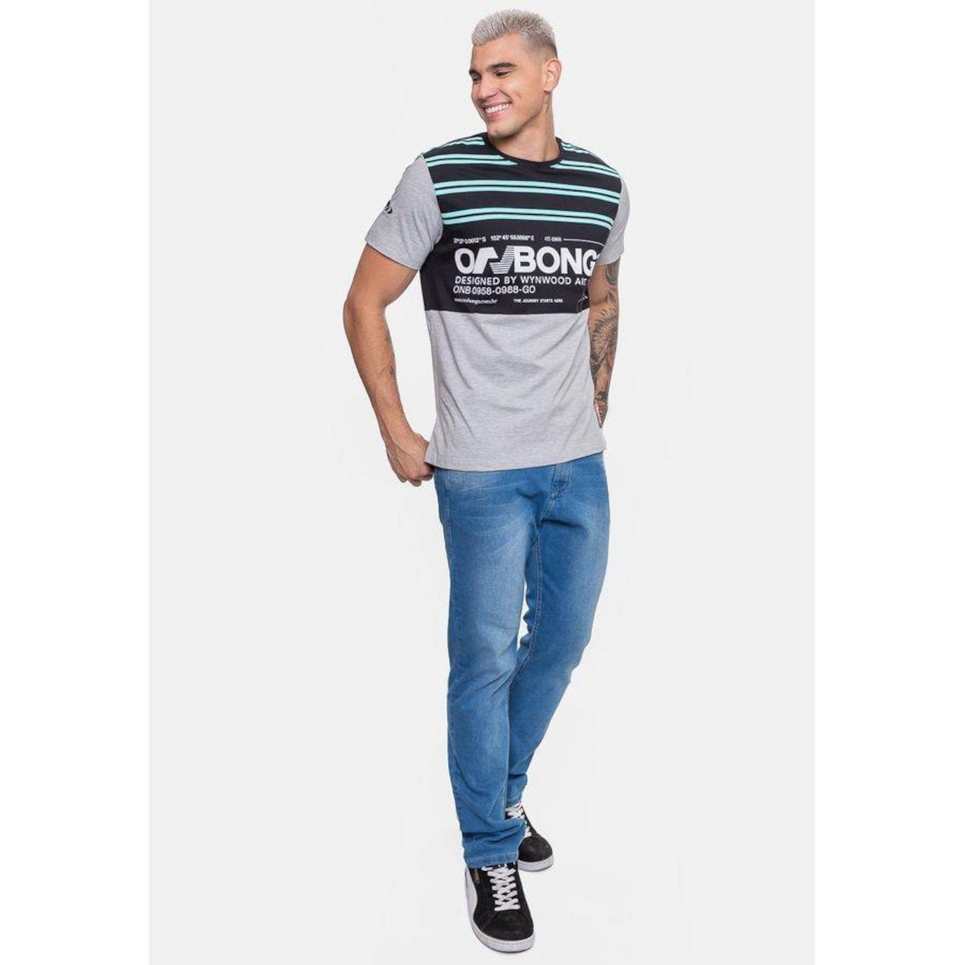 Camiseta Onbongo Here - Masculina - Foto 4