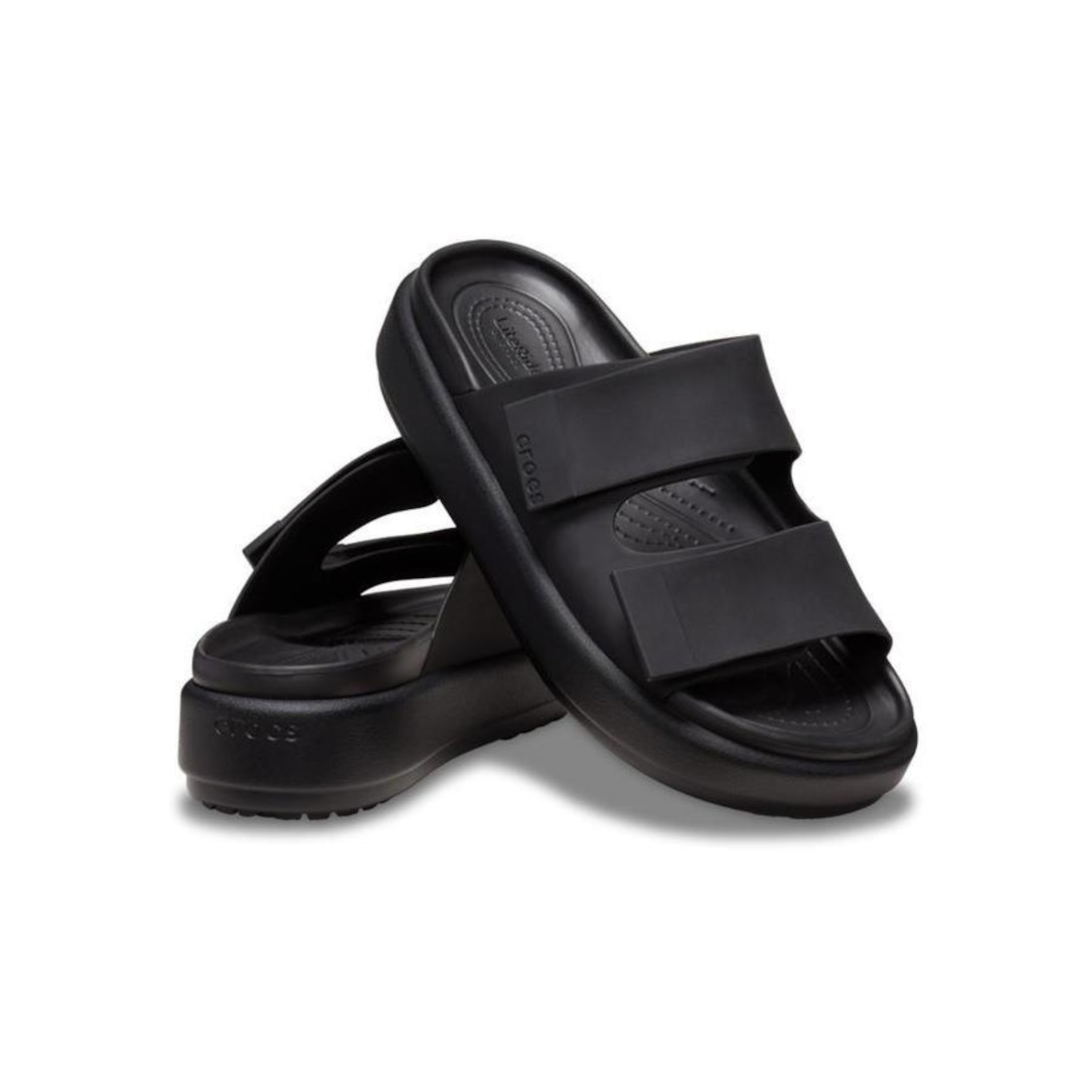 Sandália Crocs Brooklyn Luxe Sandal - Feminina - Foto 3