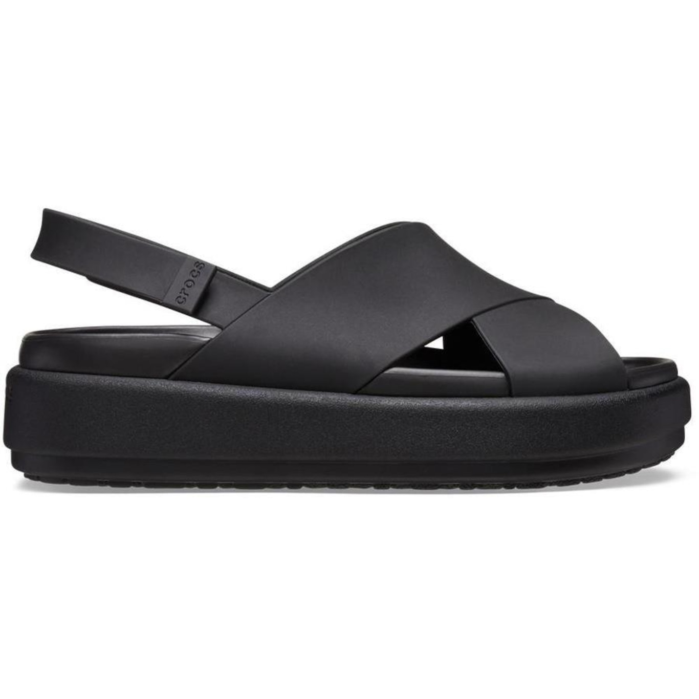 Sandália Crocs Brooklyn Luxe Cross Strap - Feminina - Foto 1