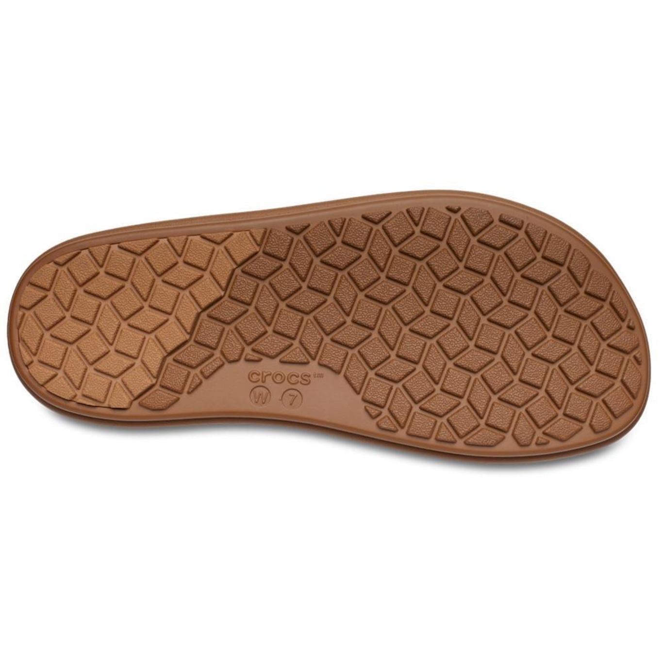 Sandália Crocs Brooklyn Luxe Sandal Tan/Tan - Feminino - Foto 5