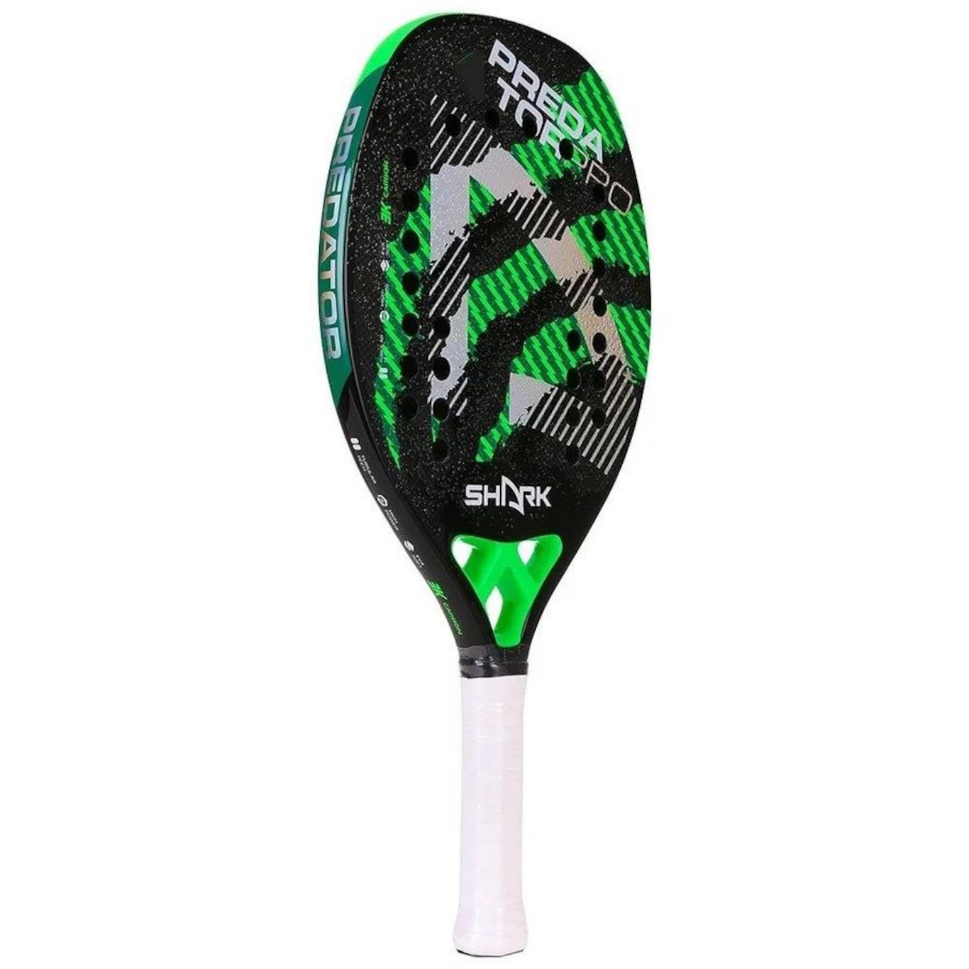 Raquete de Beach Tennis Shark Predator 22Mm - Foto 2