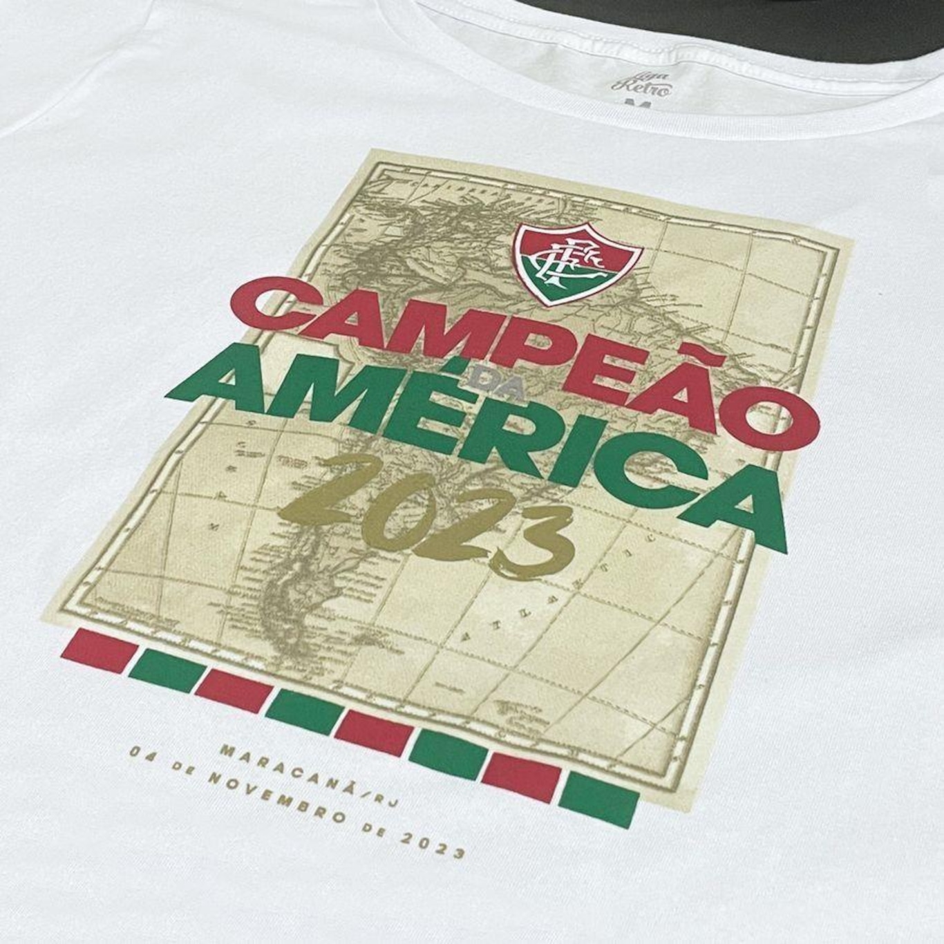 Camiseta do Fluminense Campeão da América Liga Retrô - Feminina - Foto 4