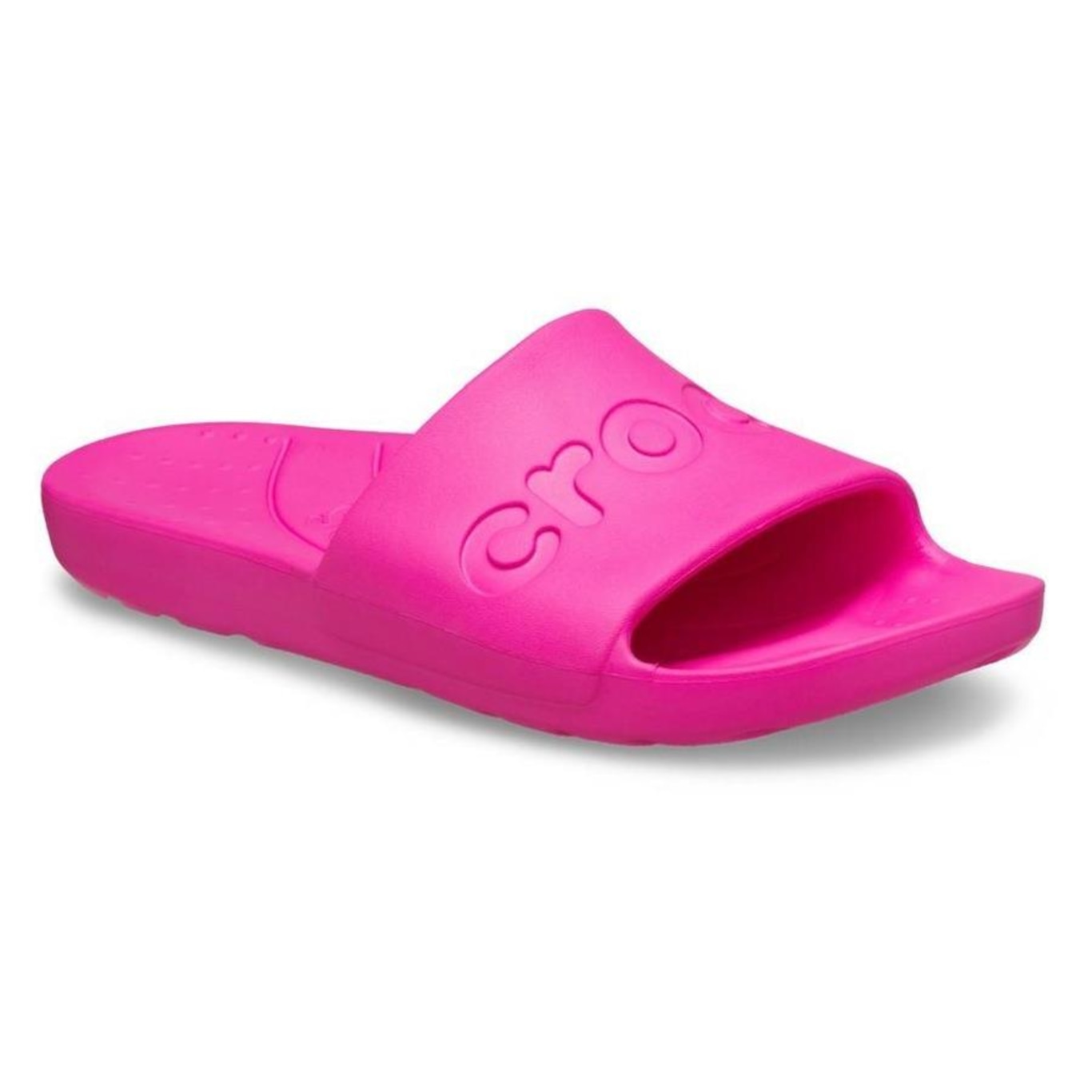 Chinelo Crocs Slide Pink Crush - Unissex - Foto 4