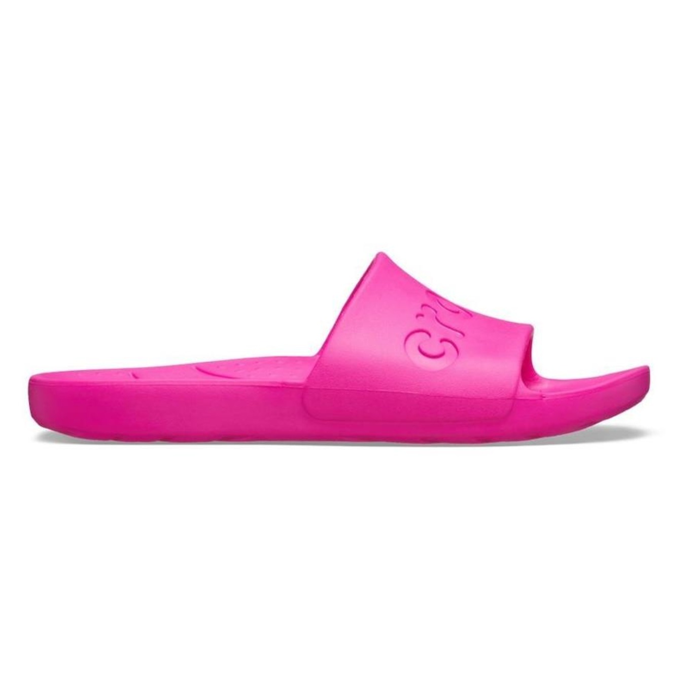 Chinelo Crocs Slide Pink Crush - Unissex - Foto 6