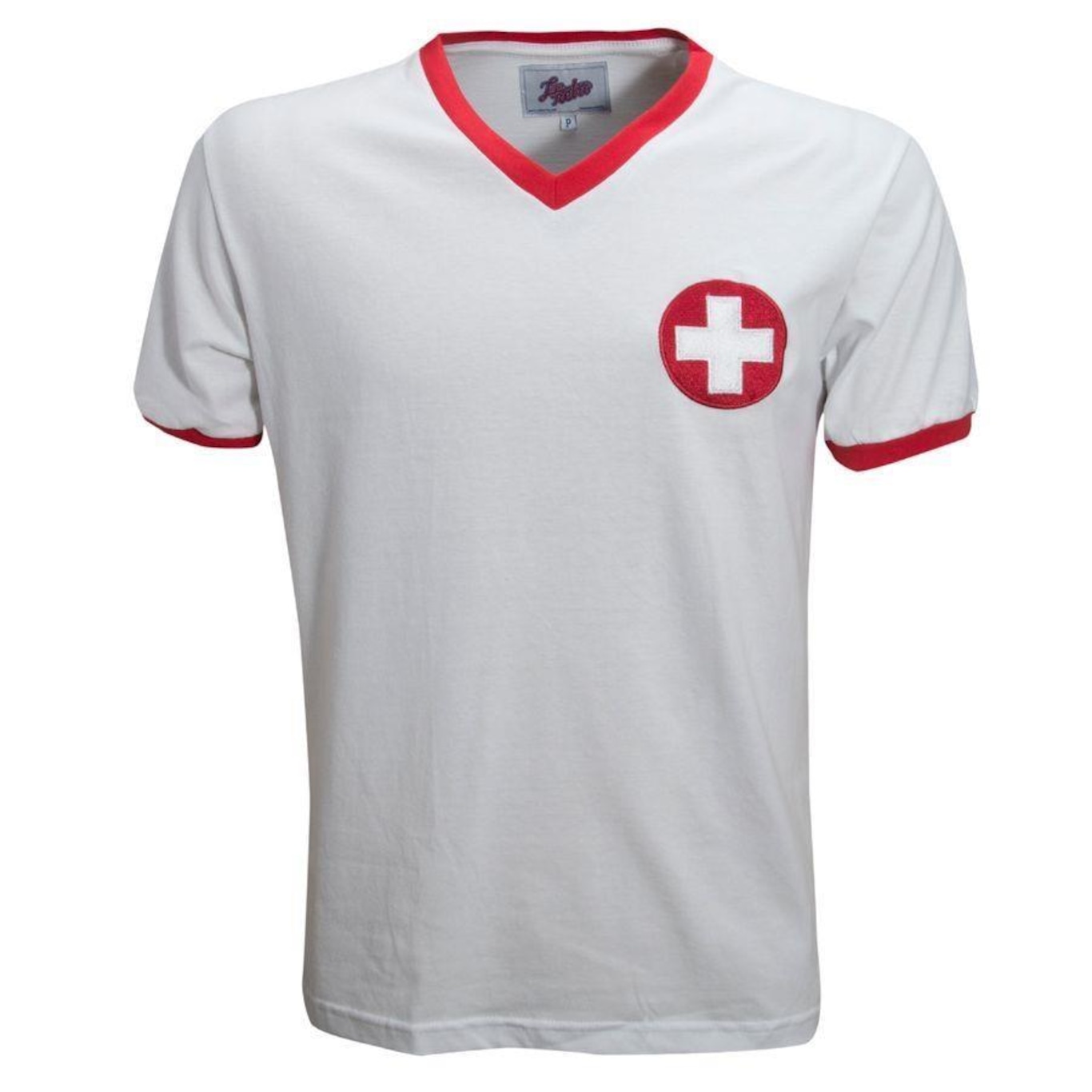 Camisa da Suíça 1970 Liga Retro - Masculina - Foto 1