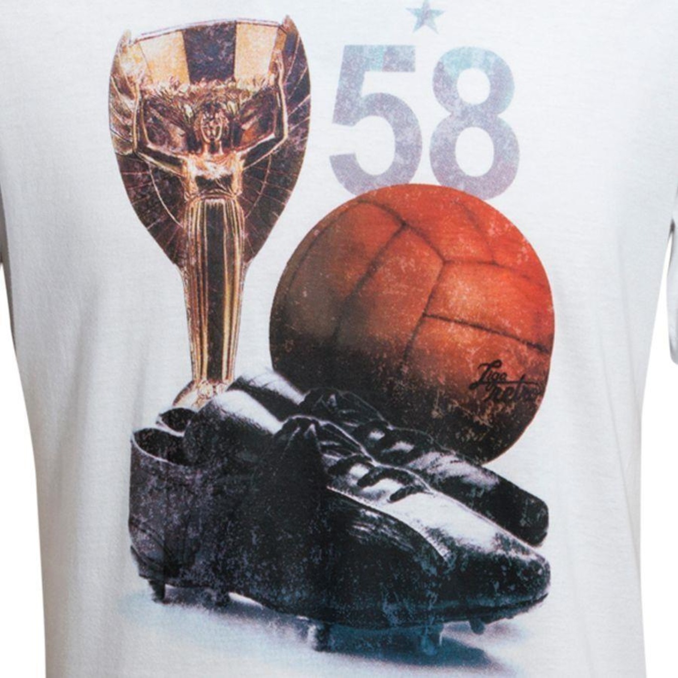 Camiseta Chuteira Liga Retro - Masculina - Foto 4