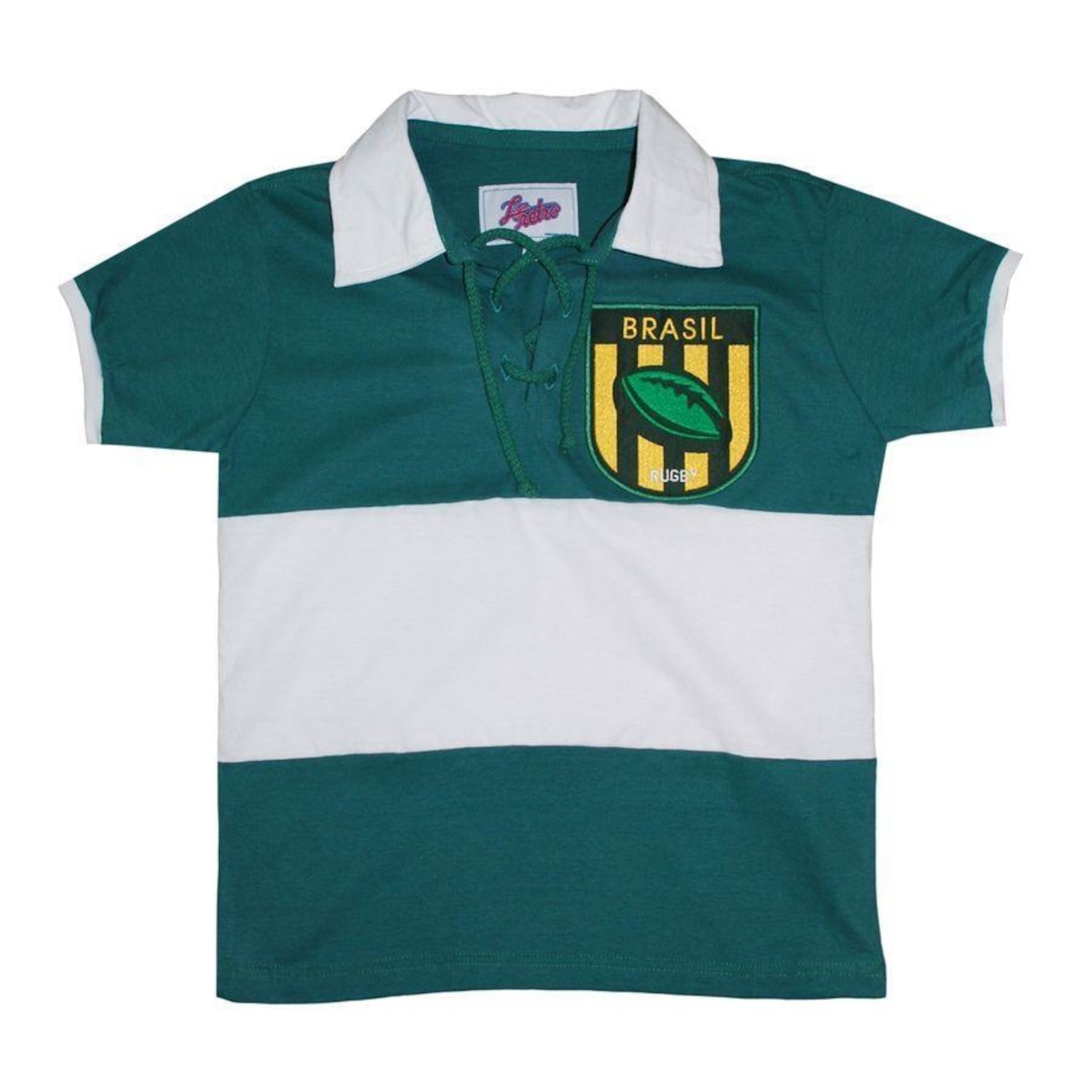 Camisa Brasil Rugby Liga Retrô - Infantil - Foto 1